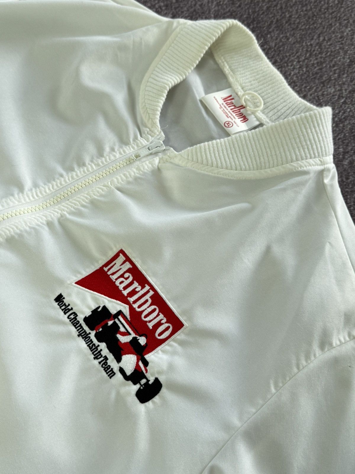 Marlboro 00’s Marlboro Vintage Racing Bomber Jacket Size US XL / EU 56 / 4 - 8 Thumbnail