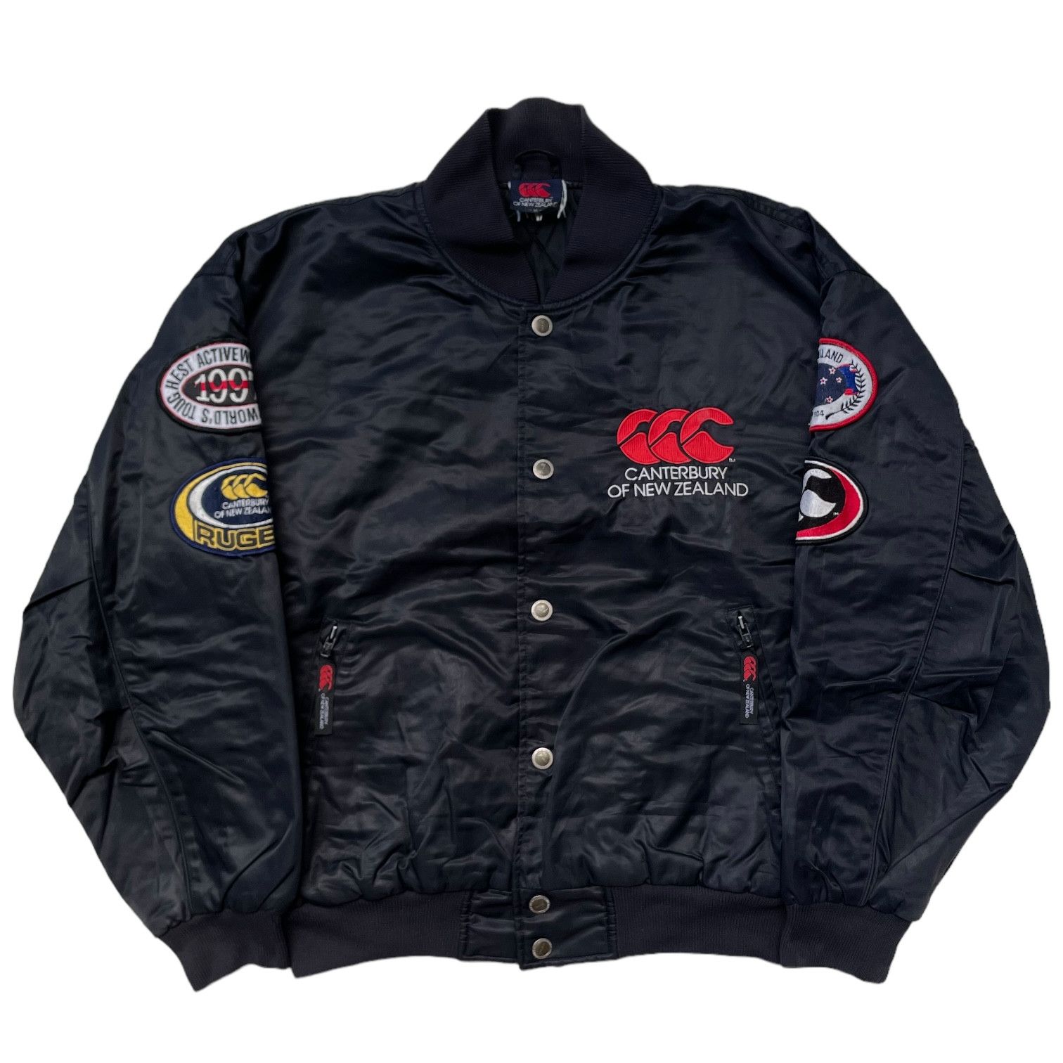 Canterbury of New Zealand Vintage Canterbury Of New Zealand Rugby Varsity Jacket Size US M / EU 48-50 / 2 - 1 Thumbnail