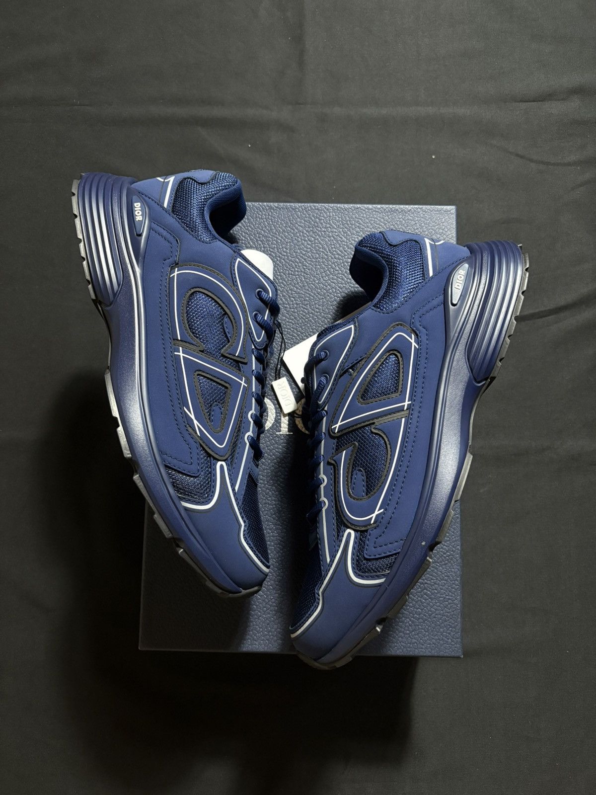Dior Dior B30 Navy Sneakers - Size 48 Size US 15 / EU 48 - 1 Thumbnail