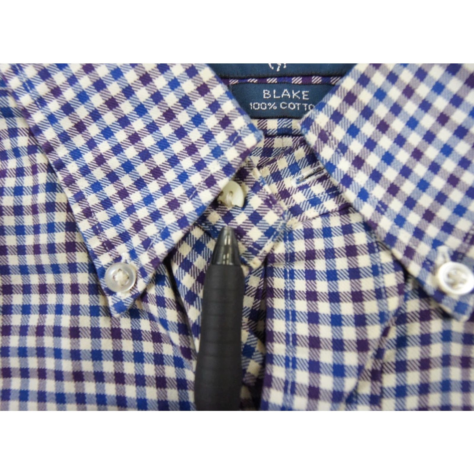 Ralph Lauren VINTAGE Ralph Lauren Men's Button-Down Shirt Large Check Oxford Casual Formal Fall Spring Summer Winter Size US L / EU 52-54 / 3 - 5 Thumbnail