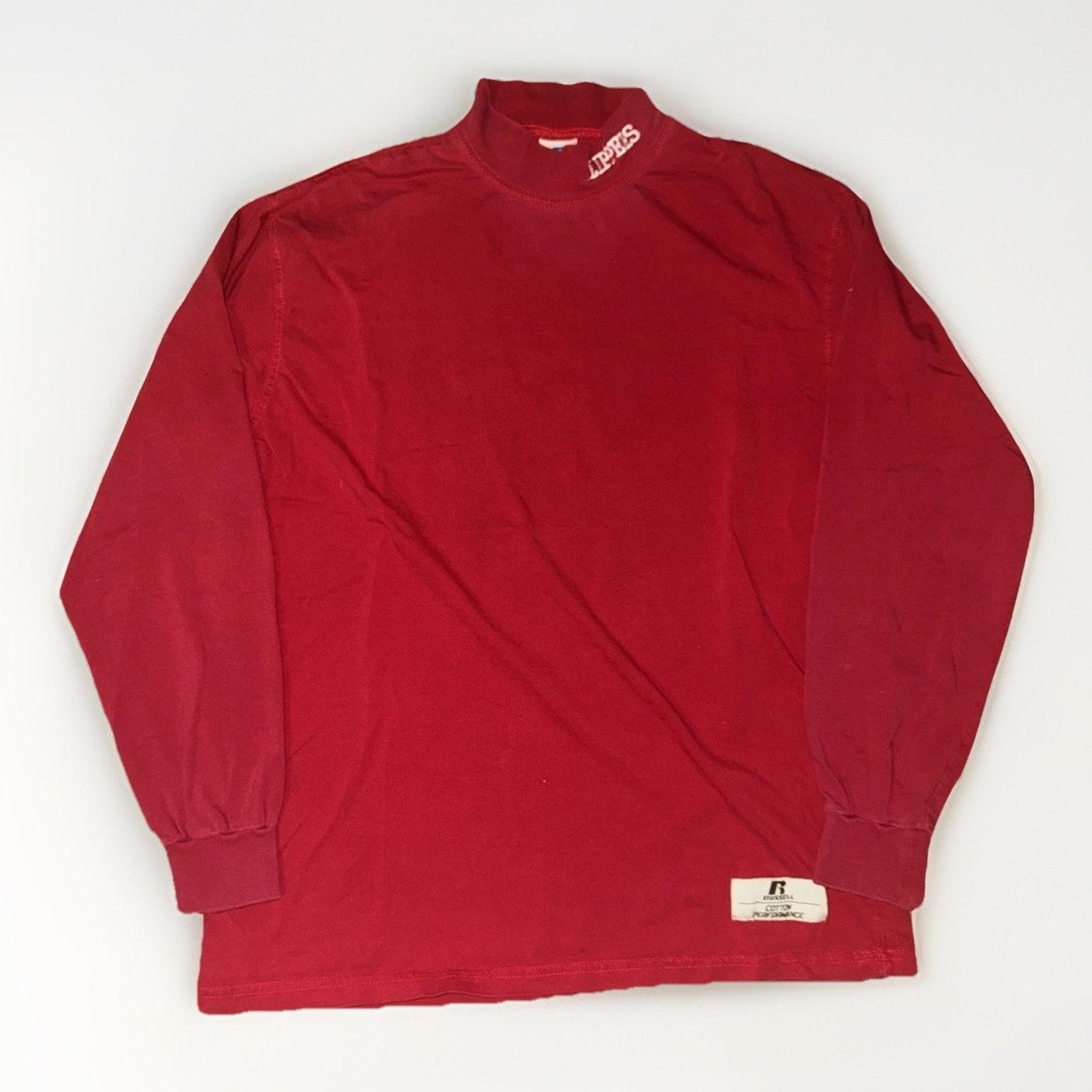 Russell Athletic × Vintage Russell Athletic Los Angeles Clippers Mock Neck Long Sleeve Size US M / EU 48-50 / 2 - 1 Thumbnail