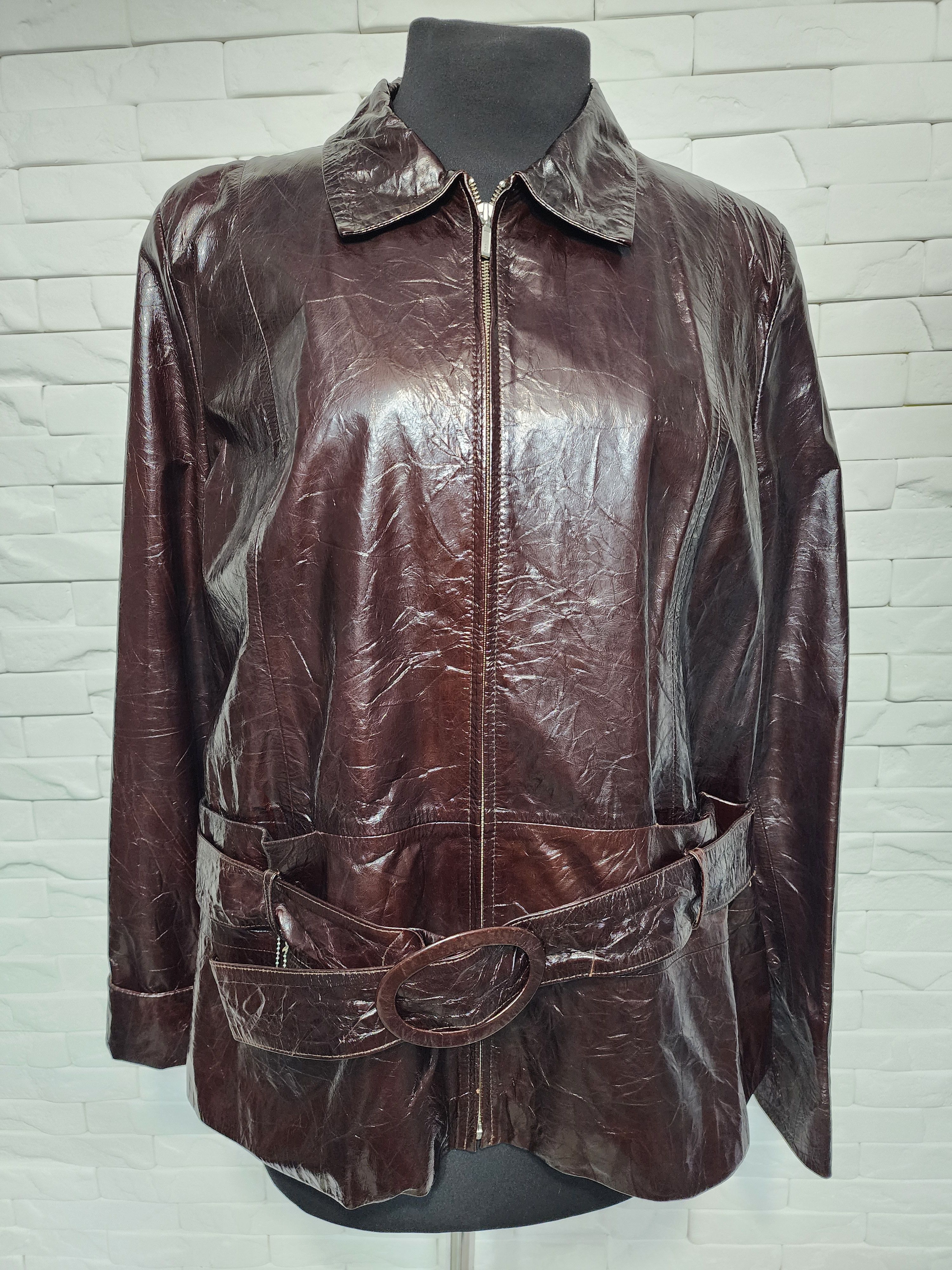 Genuine Leather Women's stylish leather jacket. Size XXL / US 16-18 / IT 52-54 - 1 Thumbnail