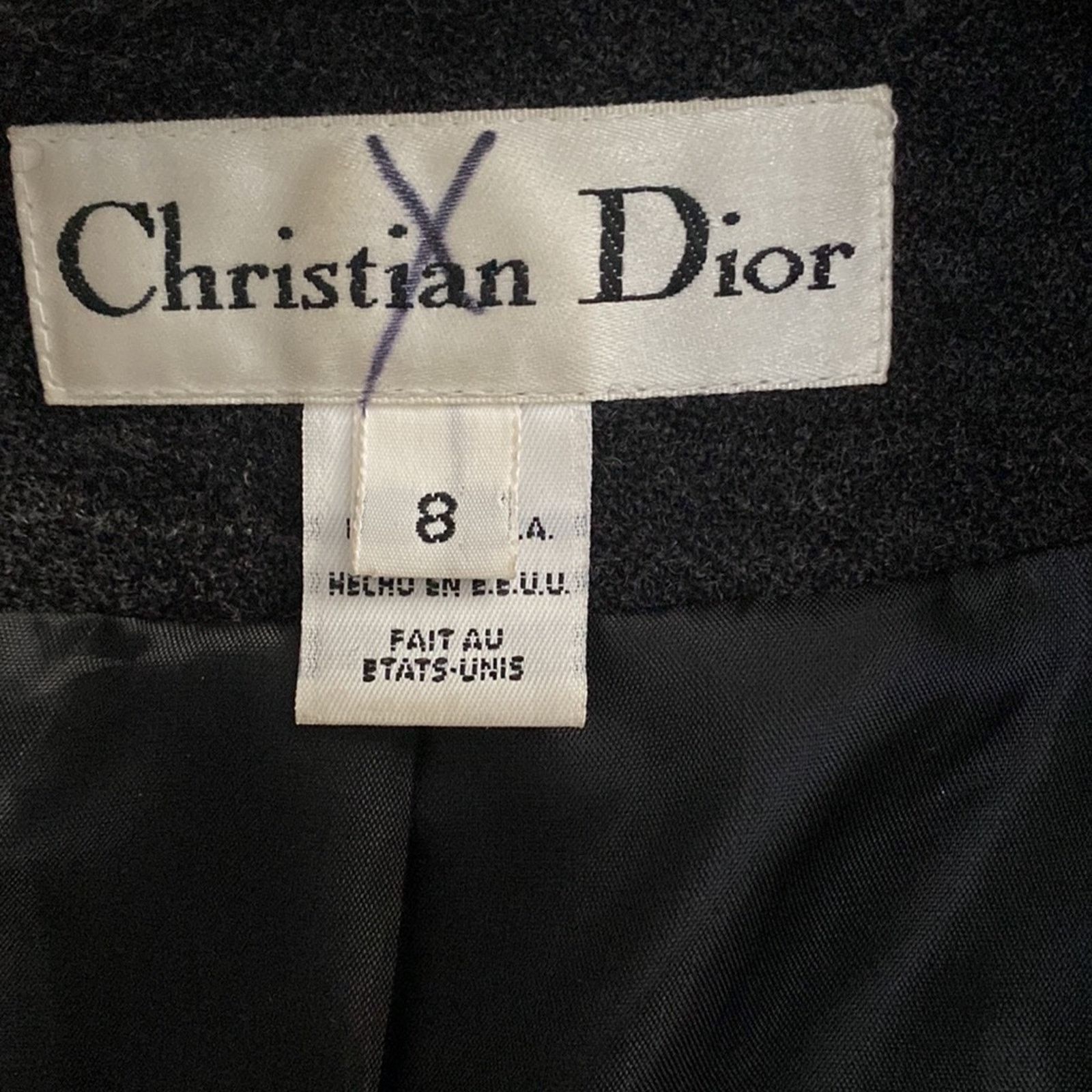 Dior Christian Dior Open Front Gray Blazer Size 8 Size M / US 6-8 / IT 42-44 - 4 Thumbnail