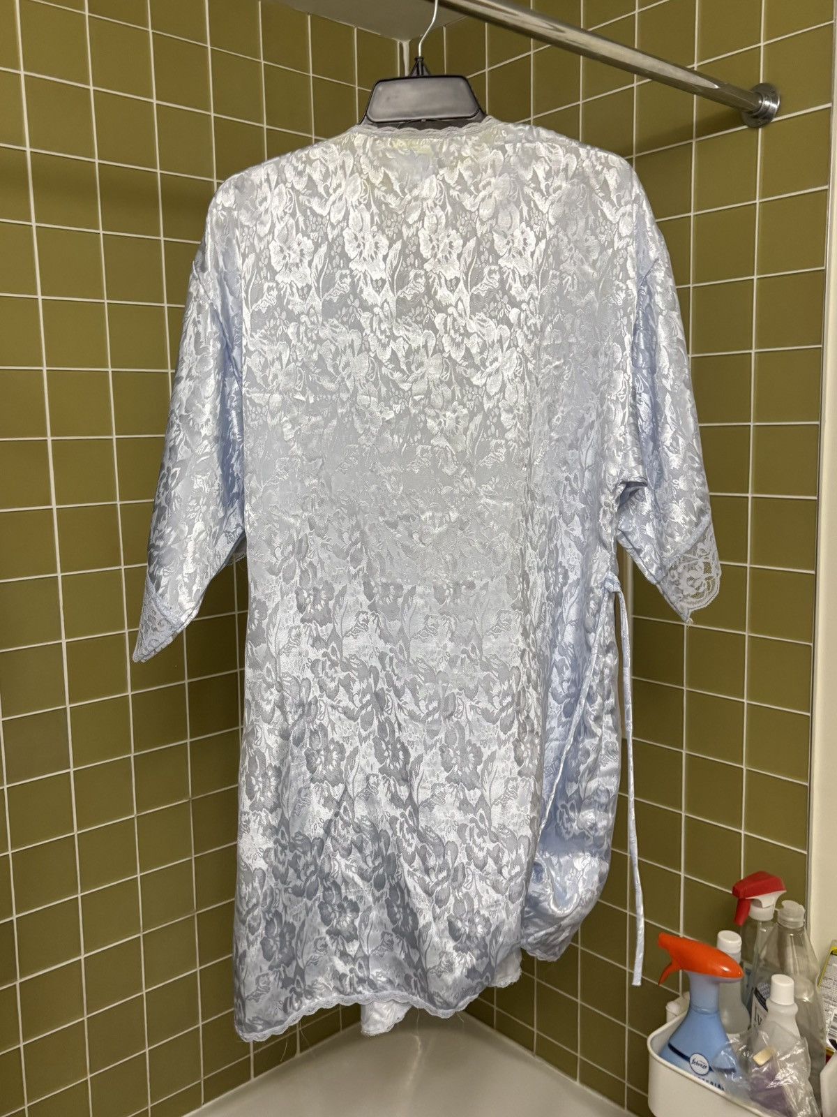 Vintage Y2K Vintage Slip Dress Sleep Set Shiny Satin Gown Lounge Two Size XL / US 12-14 / IT 48-50 - 13 Thumbnail