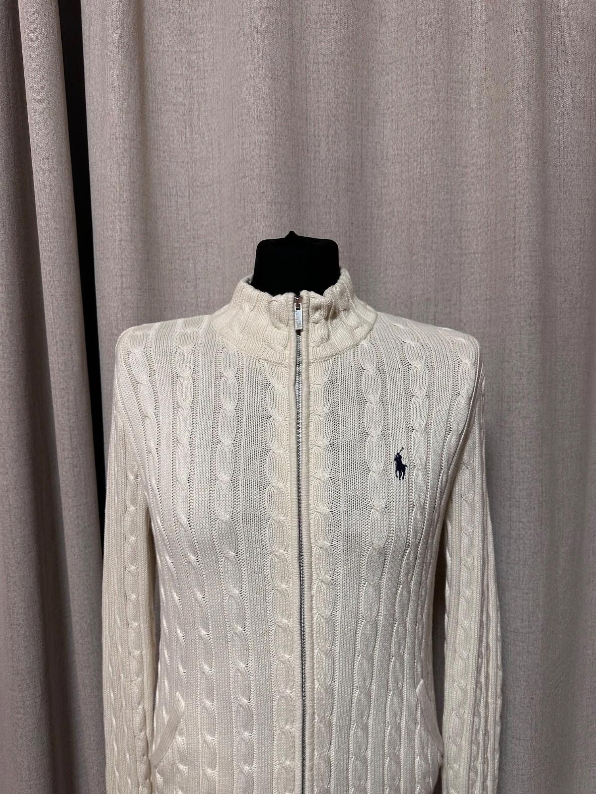 Polo Ralph Lauren Polo Ralph Lauren Cotton Cable Full Zip Andover Cream Sz XL Size US XL / EU 56 / 4 - 2 Thumbnail
