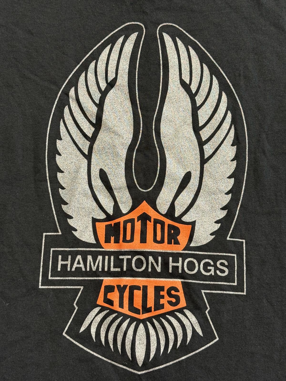 Fruit Of The Loom Vintage Biker T-shitr Born To Be Wild Hamilton Hogs XXL Size US XXL / EU 58 / 5 - 4 Thumbnail