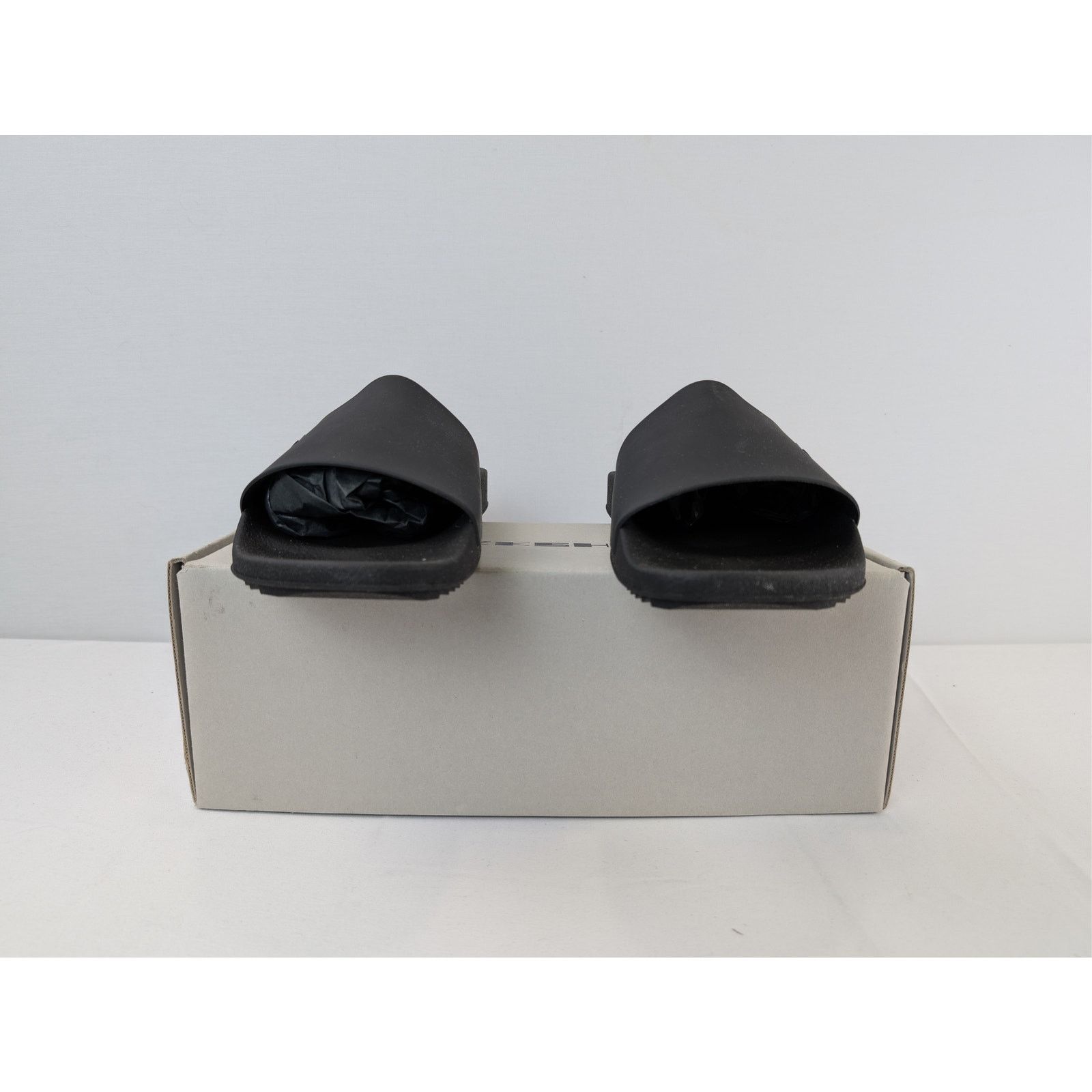 Rick Owens Drkshdw o1rshd1 Scarpe Shower Slides Slipper in Black Size US 11 / EU 44 - 16 Thumbnail