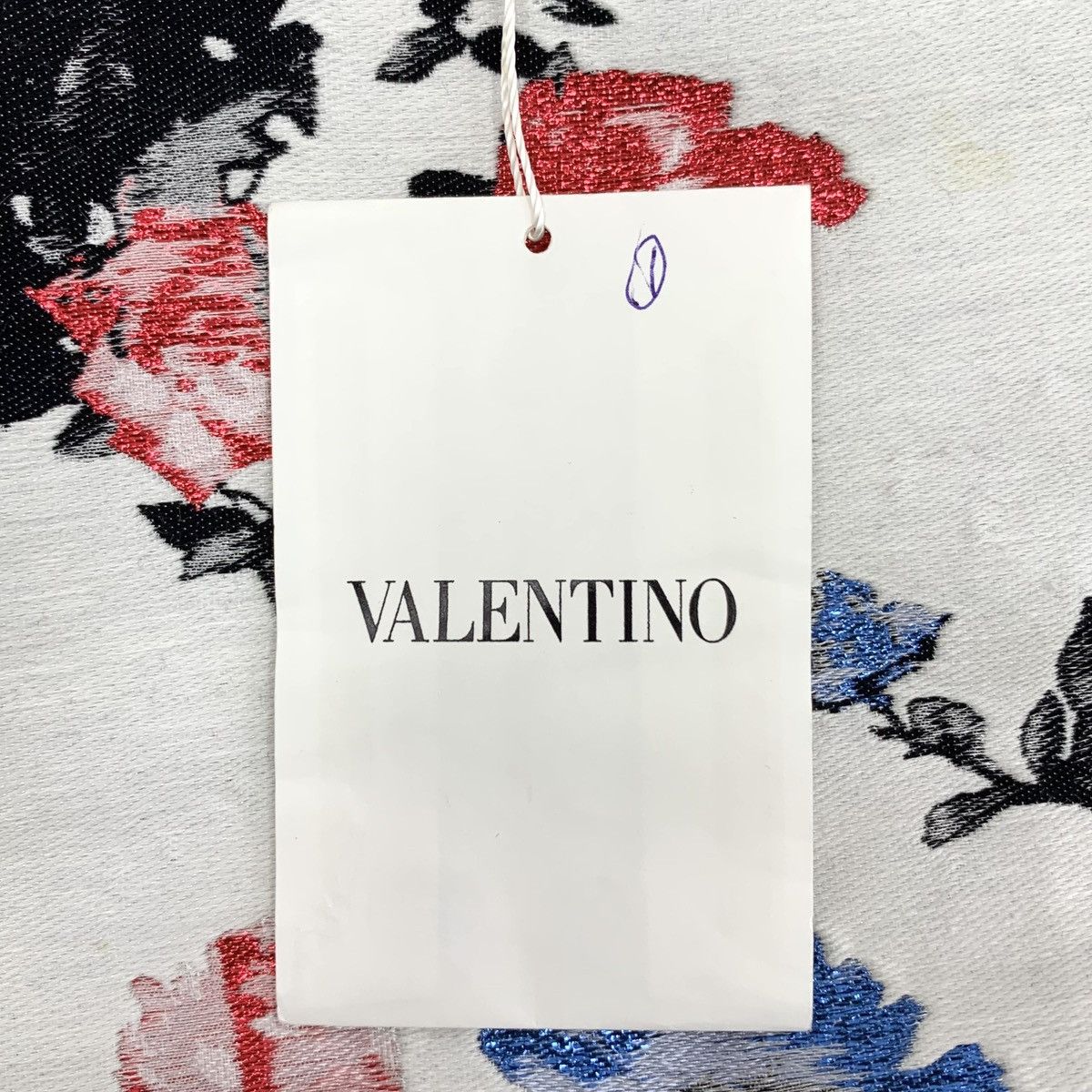 Valentino Valentino Print Linen Round Neck Sleeveless Dress K26WX Size L / US 10 / IT 46 - 7 Thumbnail