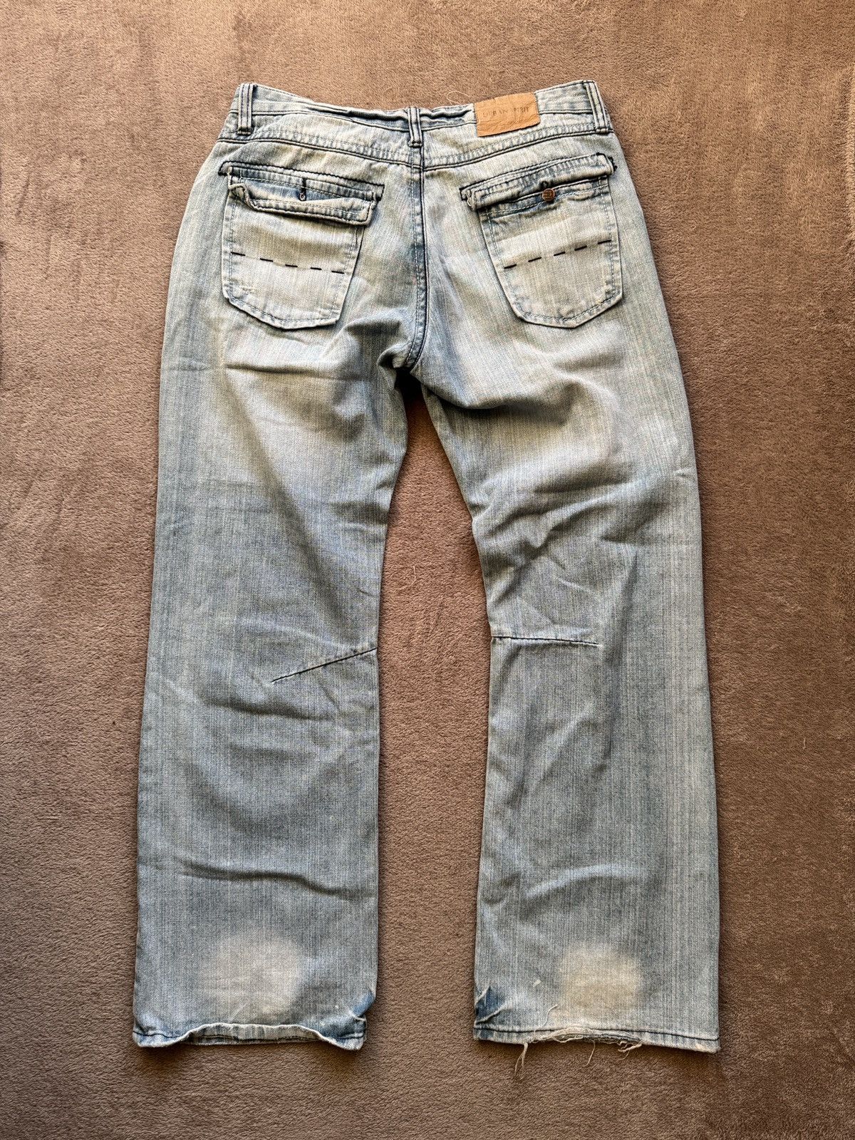 Japanese Brand Baggy Crazy Jeans Y2K Washed Denim LGB ifsixwasnine diesel Size US 32 / EU 48 - 7 Thumbnail