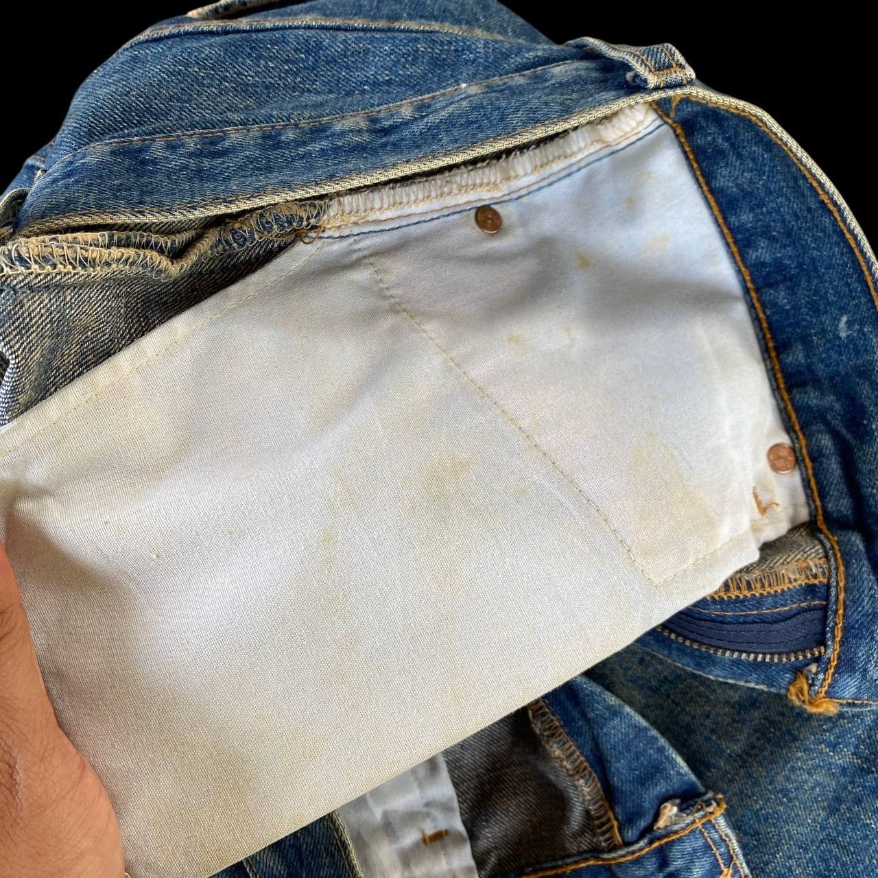 Levi's Vintage Clothing VINTAGE 00S LEVIS 505 BLUE RUSTY WASH W29X30"(J09-04) Size US 29 - 8 Thumbnail