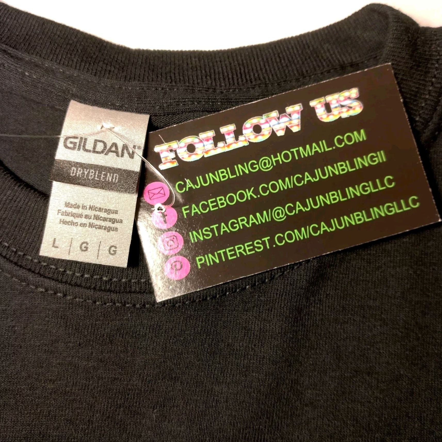 Gildan FFA Dad Shirt Men L Black Future Farmers of America Education Farming Father T-Shirt Gildan Dryblend Crew Neck Short Sleeve Cotton Blend Knit Regular Size US L / EU 52-54 / 3 - 3 Thumbnail