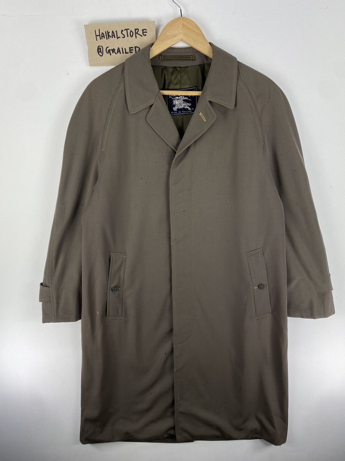 Burberry Vintage 80’s Burberrys England Trench Coat Jacket Size US M / EU 48-50 / 2 - 1 Thumbnail