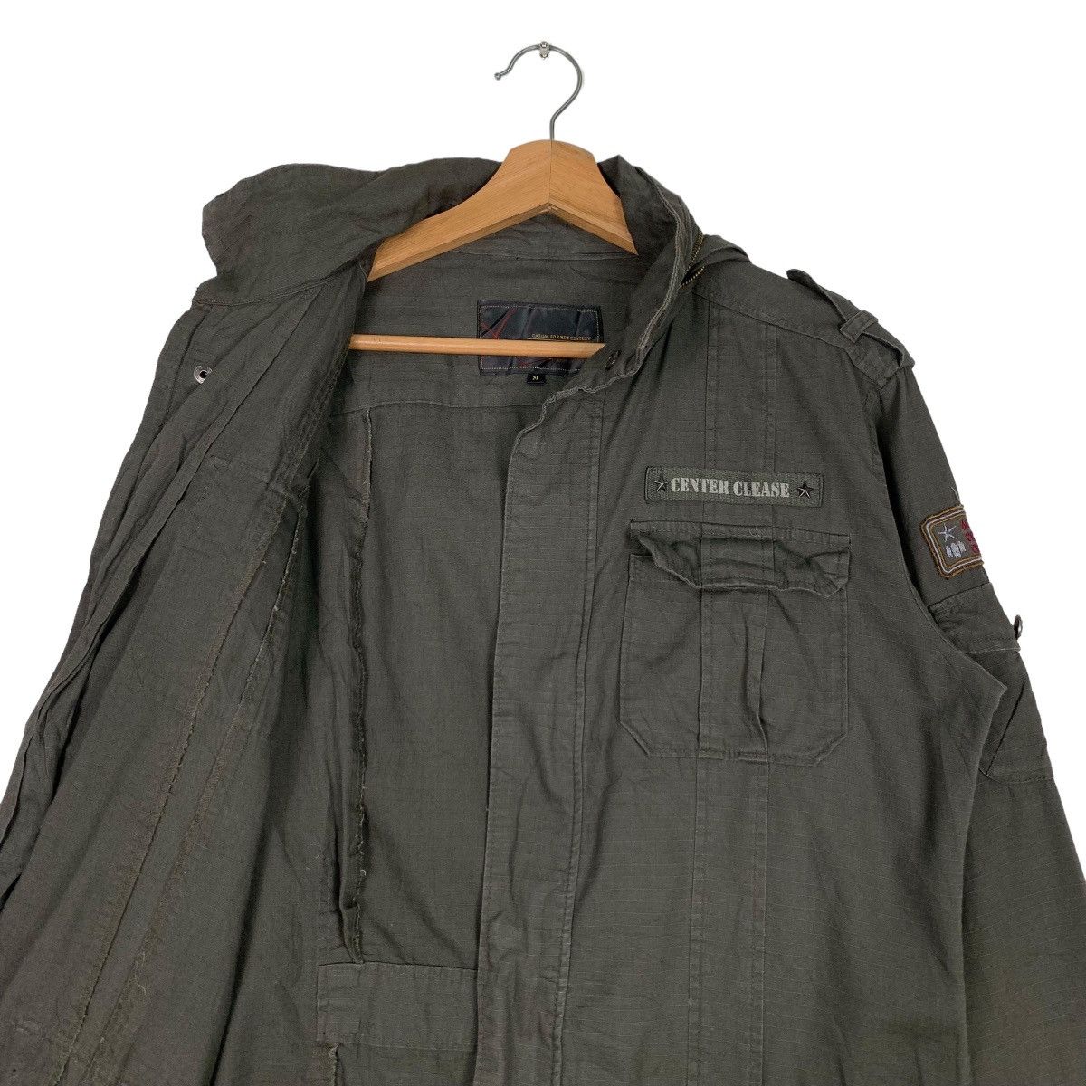 Japanese Brand CENTER CLEASE Combat Tactical Hooded Jacket #0487-C22 Size US M / EU 48-50 / 2 - 8 Thumbnail