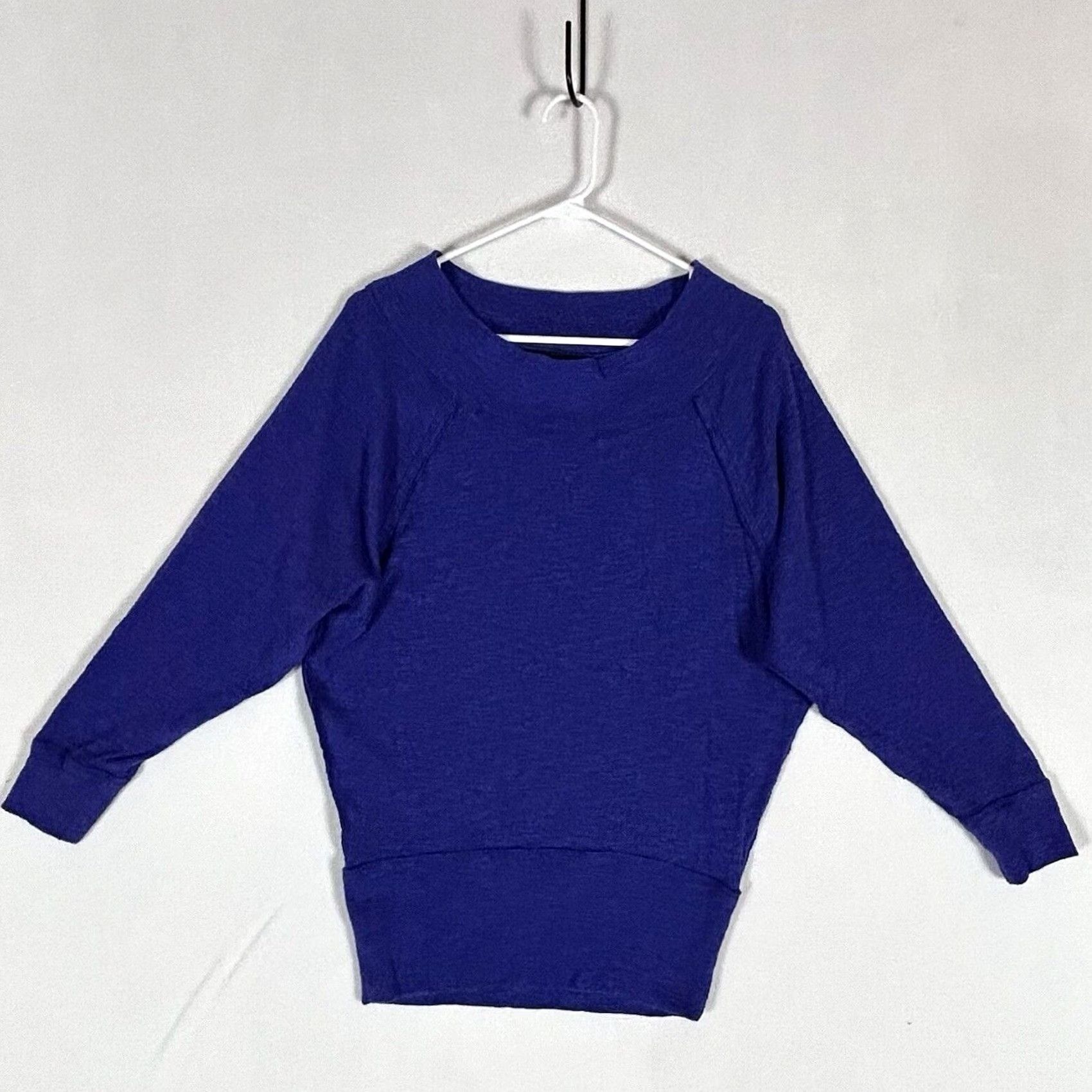 Vintage VINTAGE We The Free: Free People Wide Neck Sweater Womens XS Blue Long Sleeve Casual L/S Size XS / US 0-2 / IT 36-38 - 2 Thumbnail