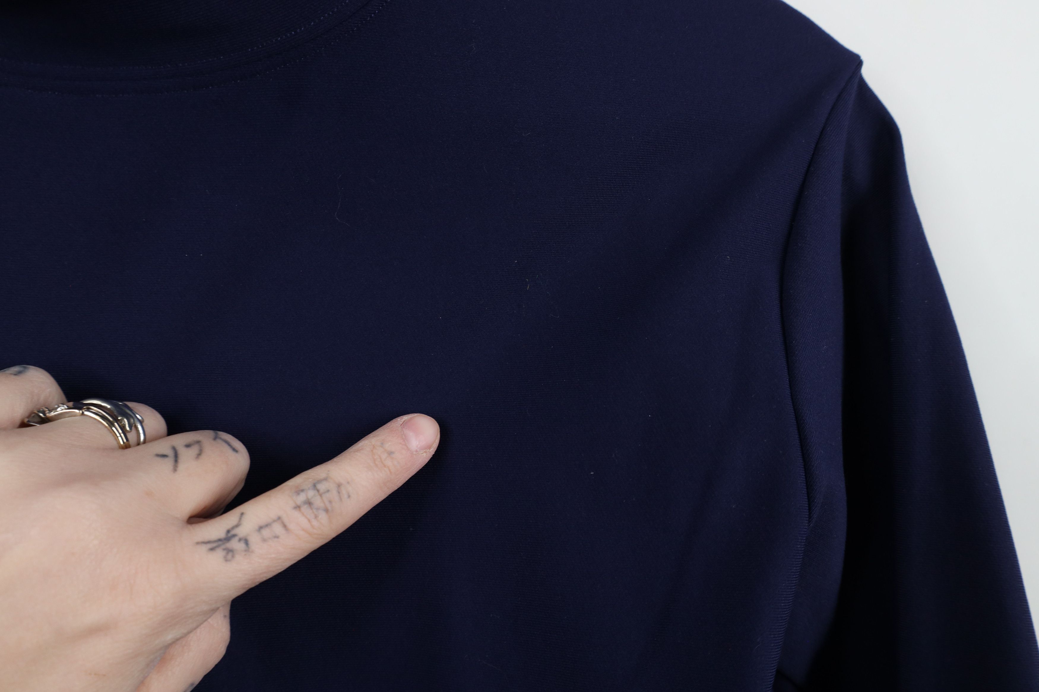 Under Armour × Vintage Under Armour Compression Mock Neck Long Sleeve T-Shirt Navy Size US S / EU 44-46 / 1 - 8 Thumbnail