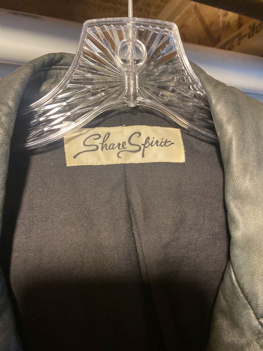 Share Spirit Homme Share spirit leather jacket | Grailed