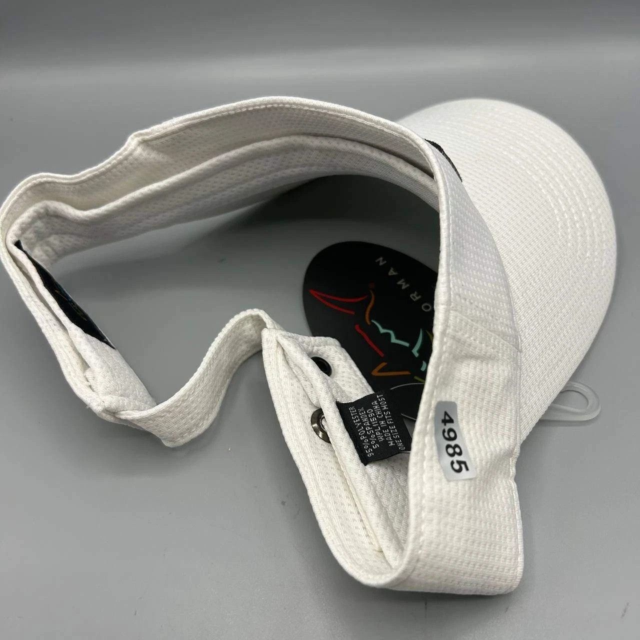 Greg Norman Greg Norman Golf Visor Hat Men White Embroidered Strap Back Size ONE SIZE - 9 Thumbnail