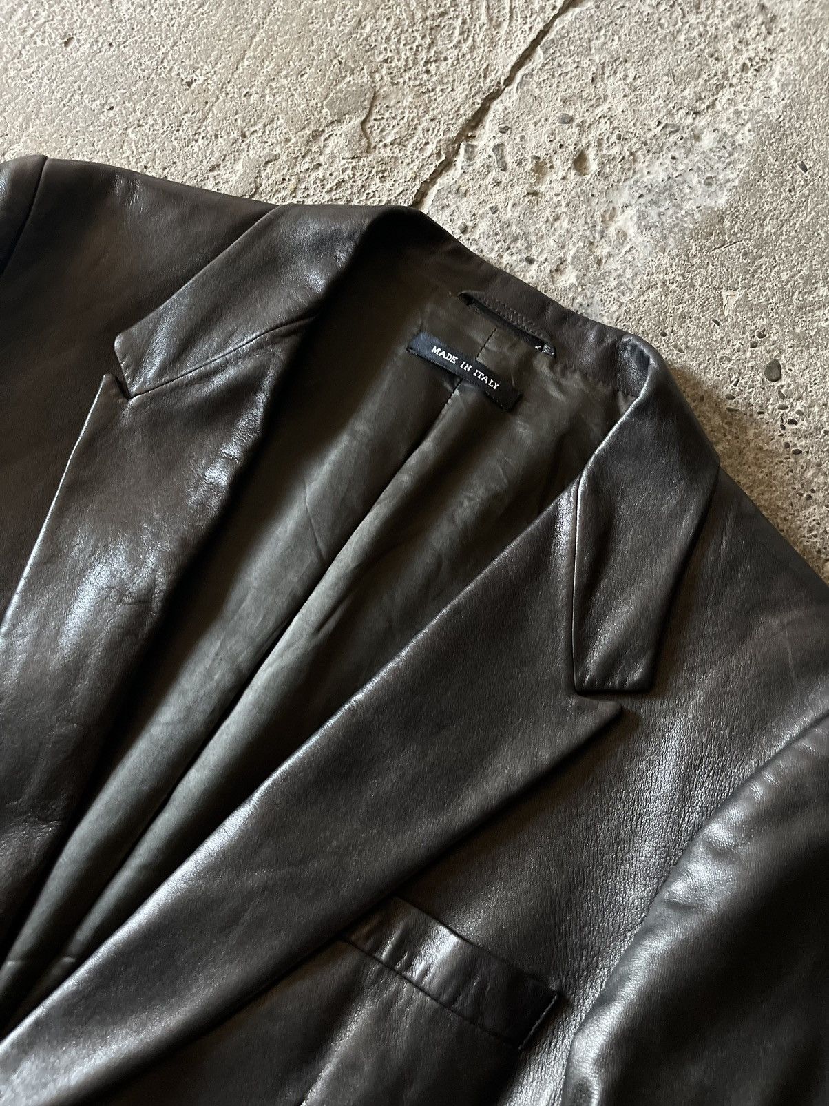 Gucci × Tom Ford Gucci - Tom Ford - 1997 - Leather Tailored Jacket Size US M / EU 48-50 / 2 - 4 Thumbnail