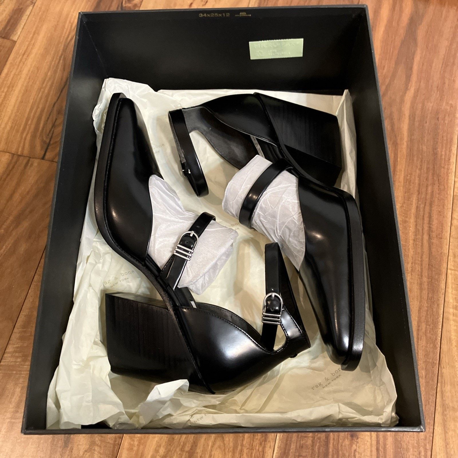 Rag & Bone NIB $468 Rag & Bone Mari Heel Sandal Black Suede Size: 9.5 Size US 9.5 / IT 39.5 - 20 Thumbnail