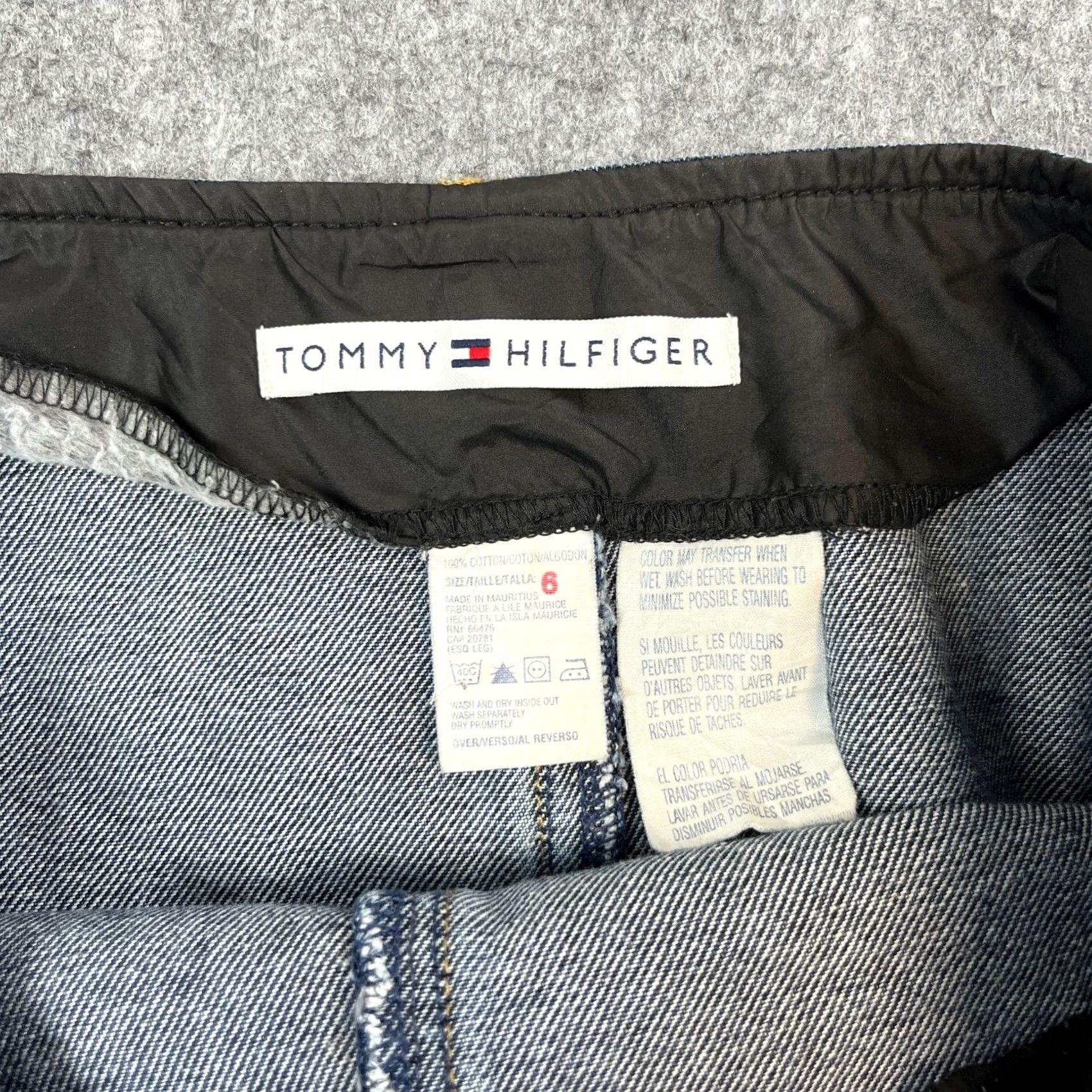Tommy Hilfiger Tommy Hilfiger Womens Denim Skirt Knee Length W28 UK 8 Blue Vintage Cotton Skirt Womens Boys Girls Mens Size 30" / US 8 / IT 44 - 6 Thumbnail