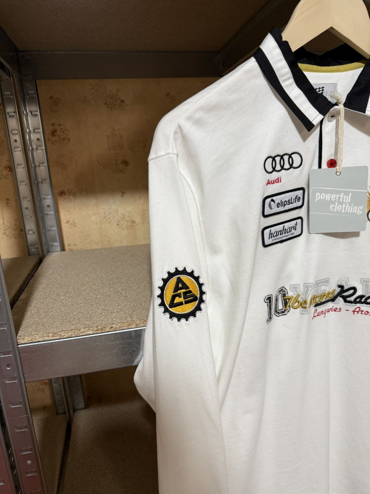 Audi × Vintage Vintage Audi Arosa Classic Car IROC Racing Polo T-Shirt Size US L / EU 52-54 / 3 - 4 Thumbnail