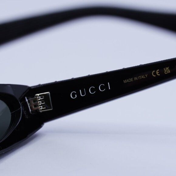 Gucci Gucci GG1779S 010 Sunglasses Black with Metal Stud Detail Size ONE SIZE - 7 Thumbnail