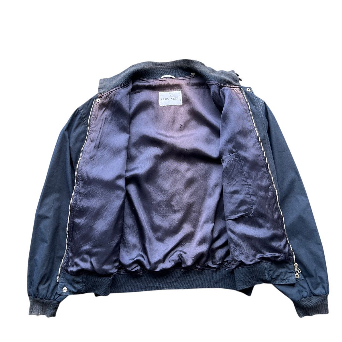 Trussardi Vintage Trussardi Rowing Gold Medal Navy Blue Bomber jacket Size US M / EU 48-50 / 2 - 12 Thumbnail