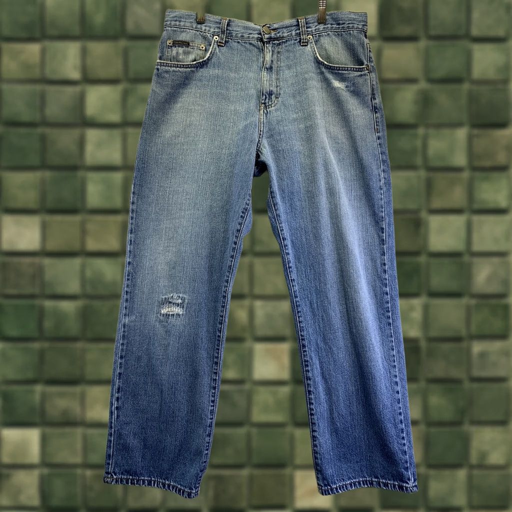 Calvin Klein VINTAGE Calvin Klein Jeans Mens Distressed Relaxed Straight Leg Sz 34 Blue Denim 5334 Men Jeans Distressed Relaxed Straight Leg 34 Mens Jeans Mens Size US 34 / EU 50 - 1 Thumbnail