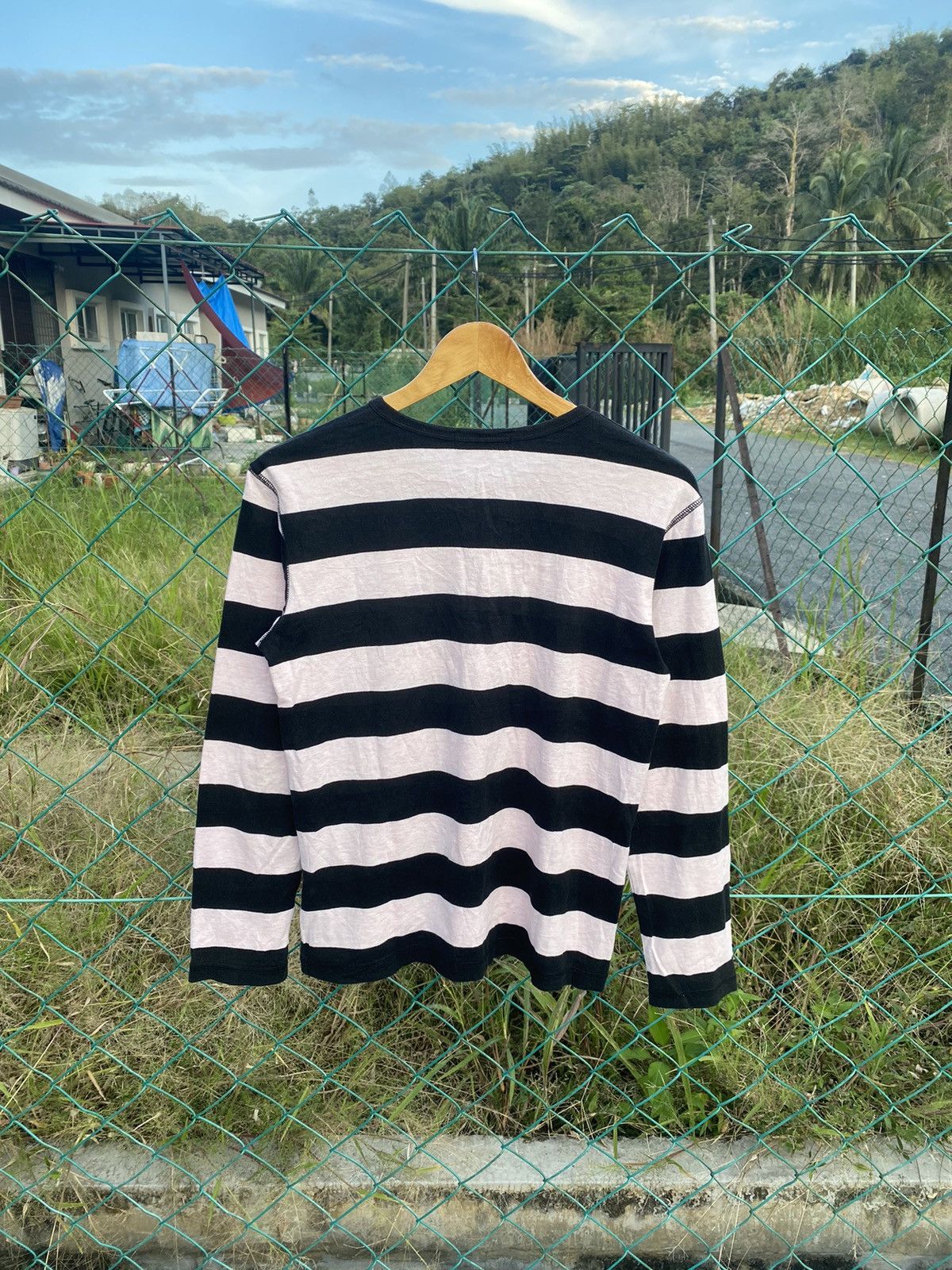 Beams Plus × Japanese Brand BEAMS Breton Striped Henleys Kurt Cobain Style Size S / US 4 / IT 40 - 2 Thumbnail
