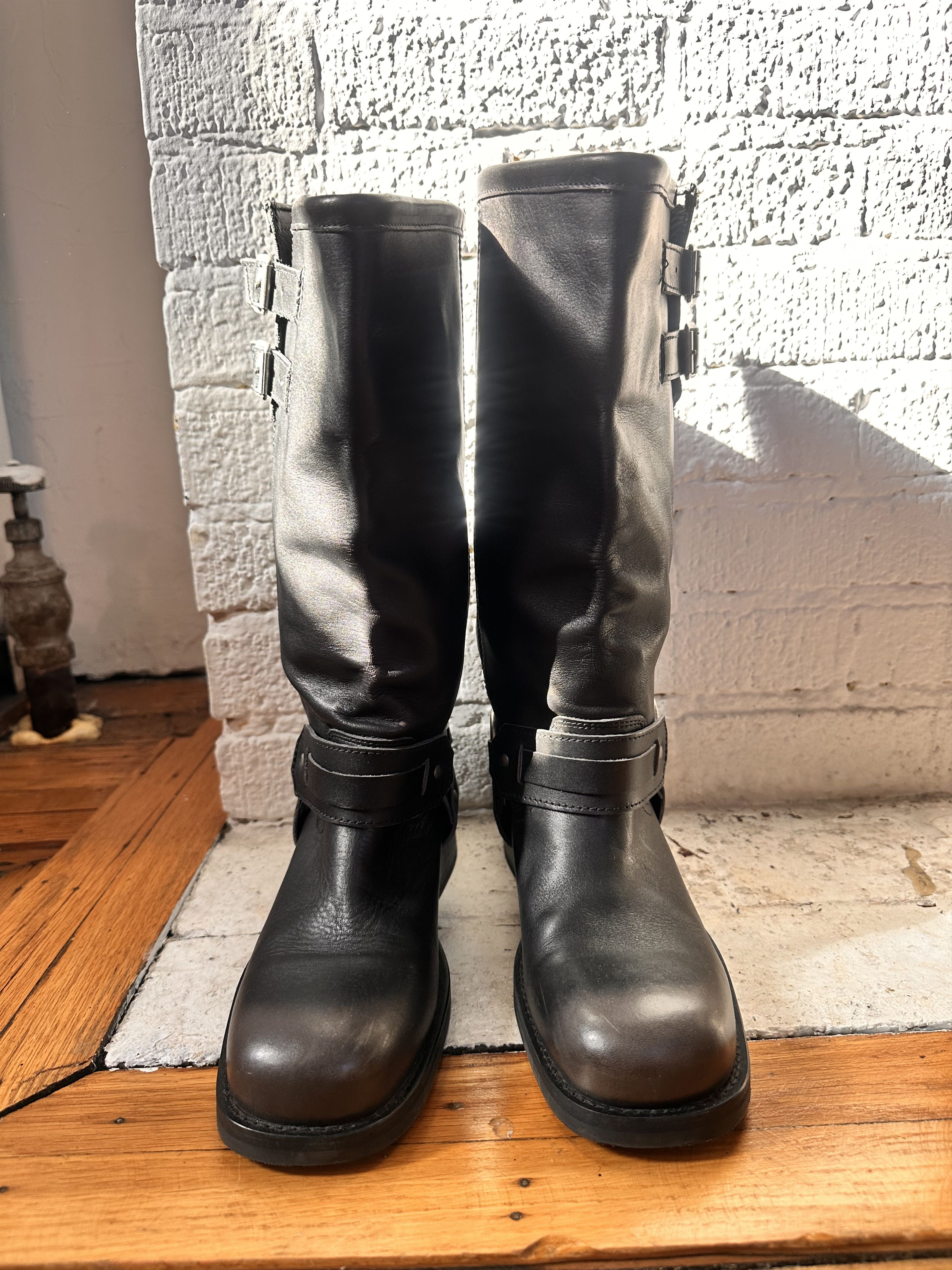 Cos COS Black Leather Biker Boots _ 41 EU/10 US Size US 10 / IT 40 - 9 Thumbnail