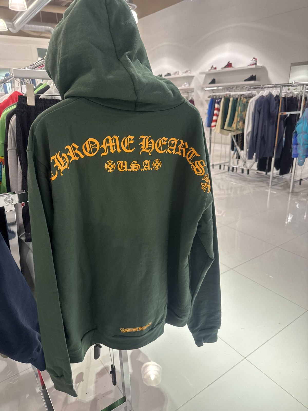 Chrome Hearts Chrome Hearts T Bar Green/Orange Hoodie Size US S / EU 44-46 / 1 - 2 Thumbnail