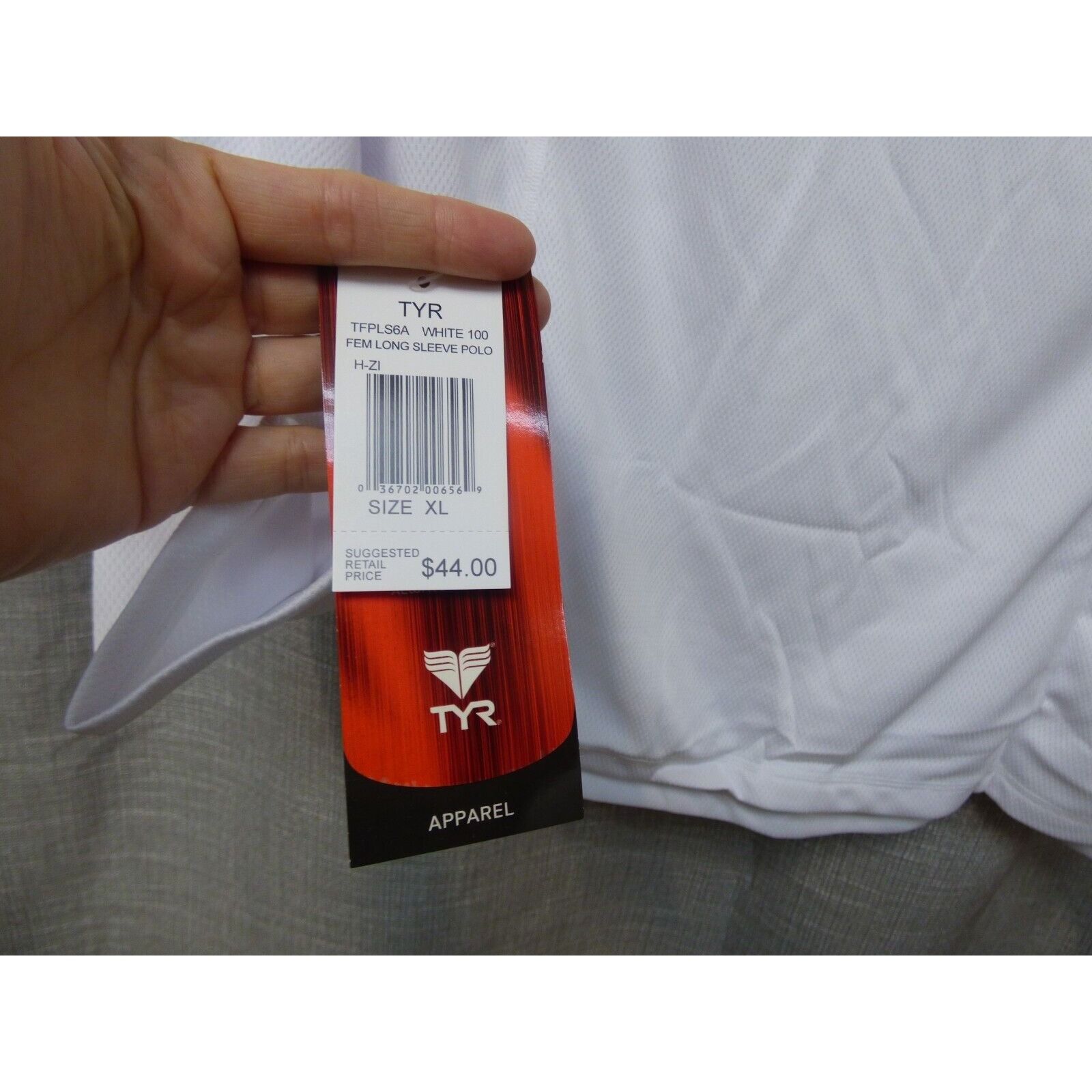 Other TYR Women’s Long Sleveed Polo, White, XL Size XL / US 12-14 / IT 48-50 - 5 Thumbnail