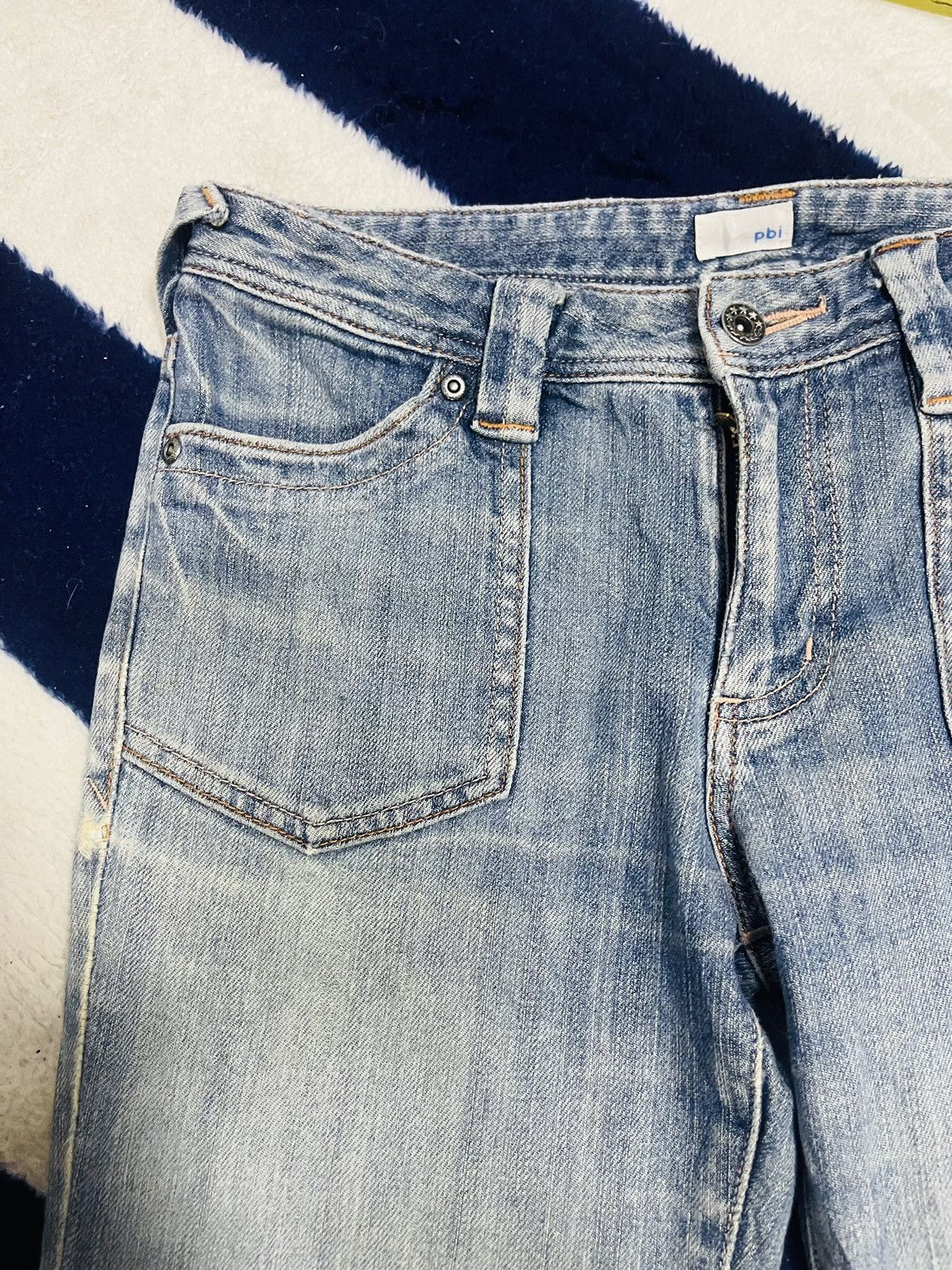 Japanese Brand PBI Bushpant Distressed Denim (16) Size 30" / US 8 / IT 44 - 12 Thumbnail