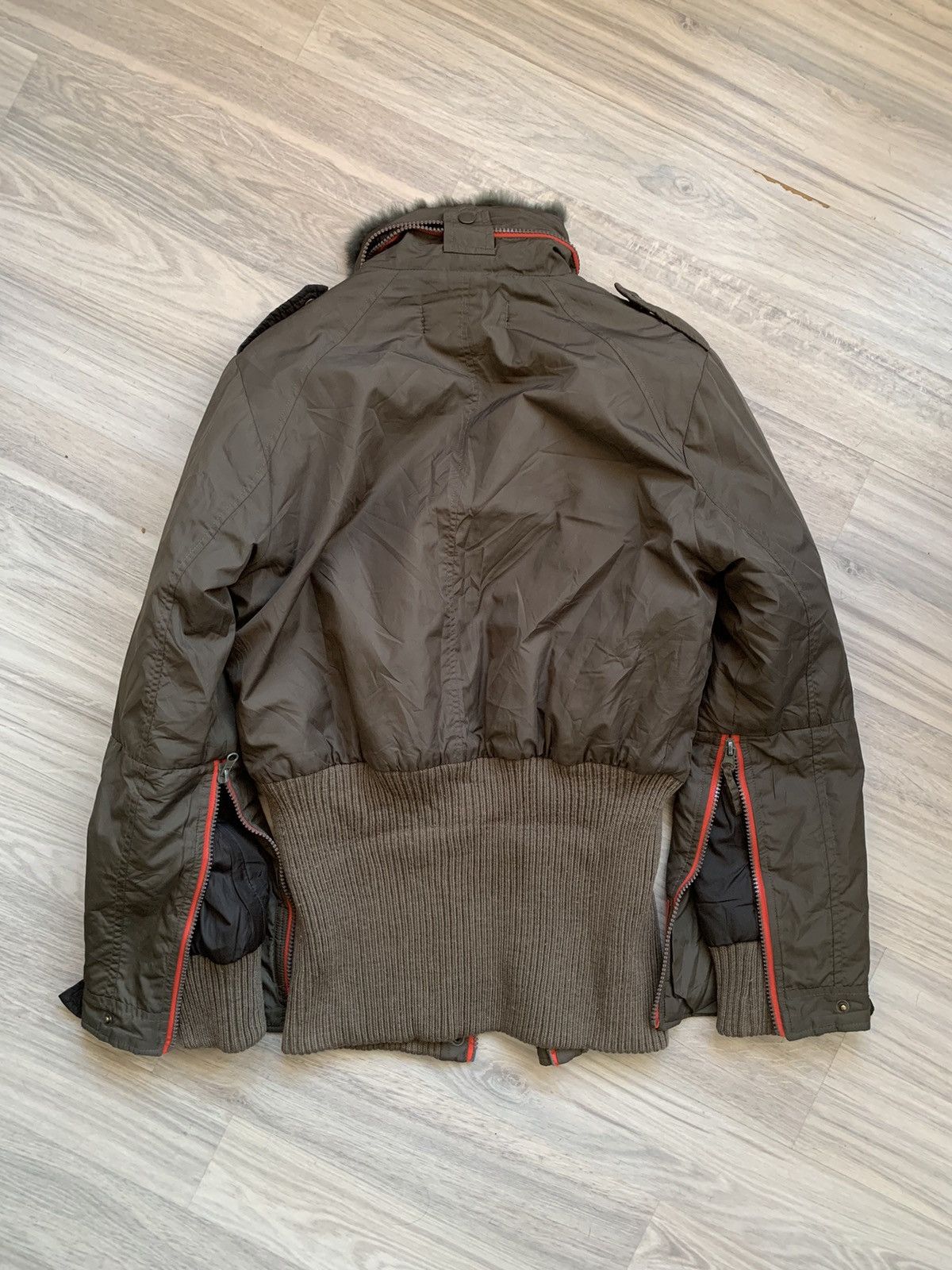 Hysteric Glamour Y2K rabbit fur bomber jacket LGB Prada Helmut Lang styled Size L / US 10 / IT 46 - 4 Thumbnail