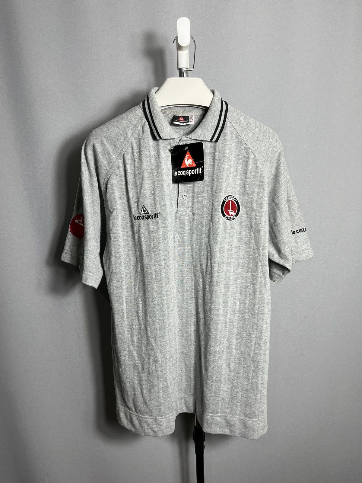Le Coq Sportif NEW charlton athletic le coq sportif polo gray mens shirt Size US M / EU 48-50 / 2 - 1 Thumbnail