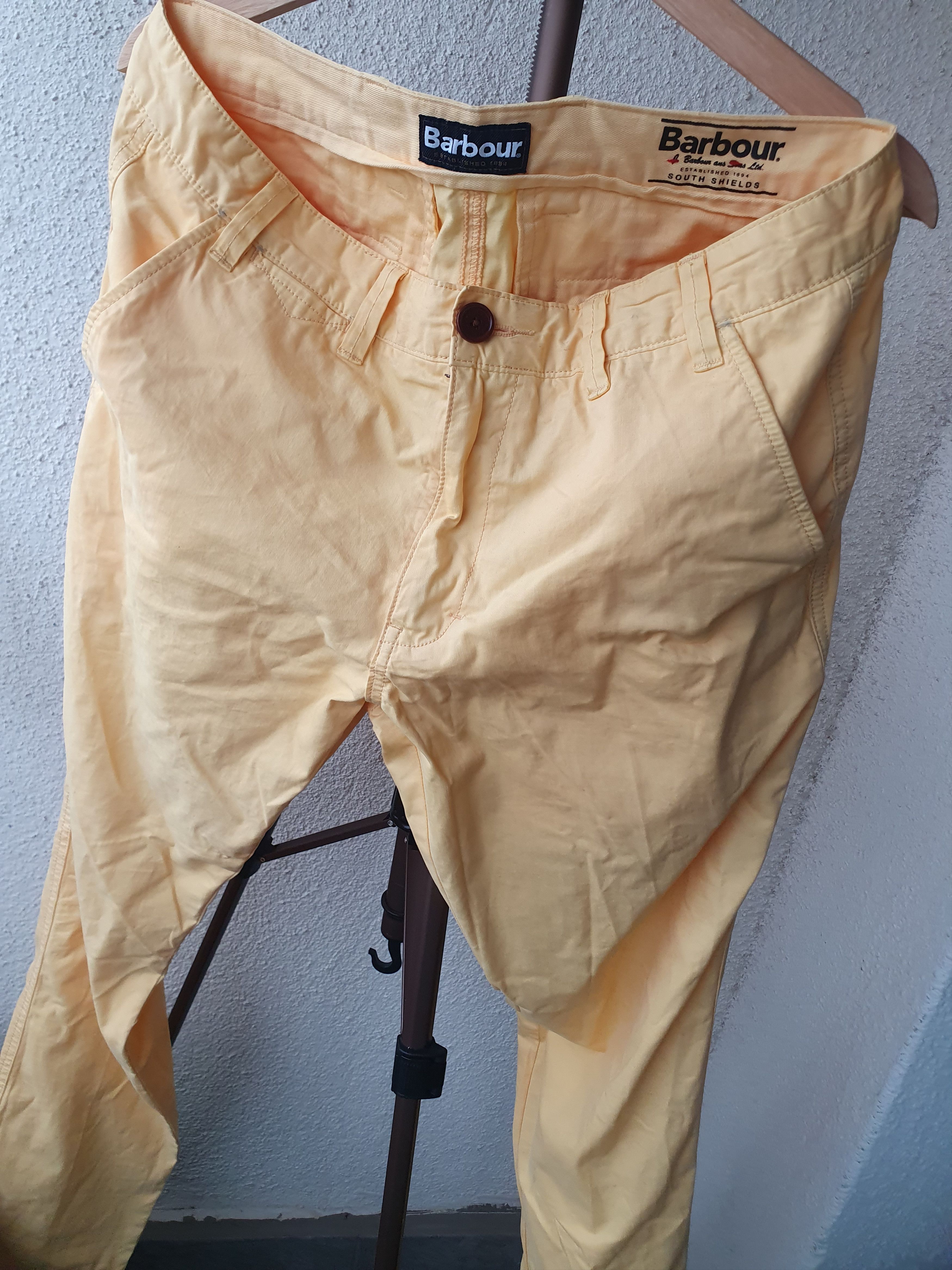 Barbour Barbour Euston Garment Dyed Yellow Pants sz 34/34 Size US 34 / EU 50 - 10 Thumbnail