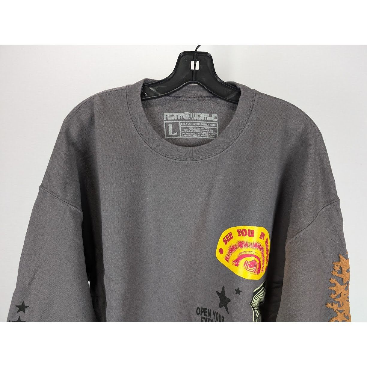 Travis Scott o1rshd1 Astrofest Houston Crewneck Sweatshirt in Grey Size US L / EU 52-54 / 3 - 8 Thumbnail