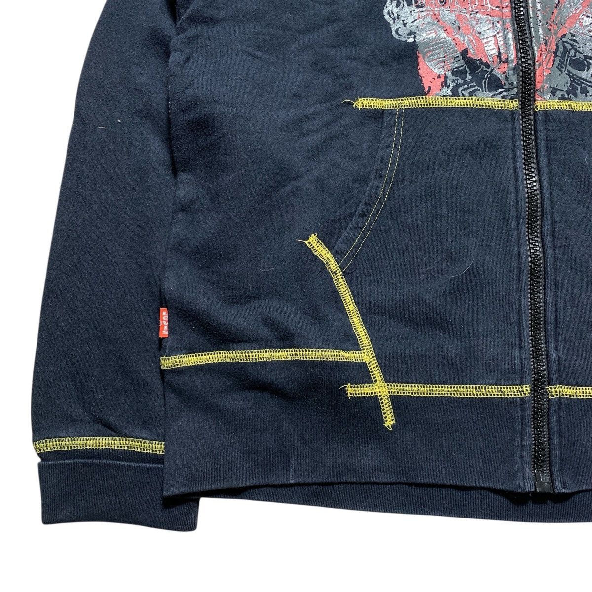 Japanese Brand Levis Strauss Faux Fur ifsix LGB Gothic Zip Hoodie Size US L / EU 52-54 / 3 - 4 Thumbnail