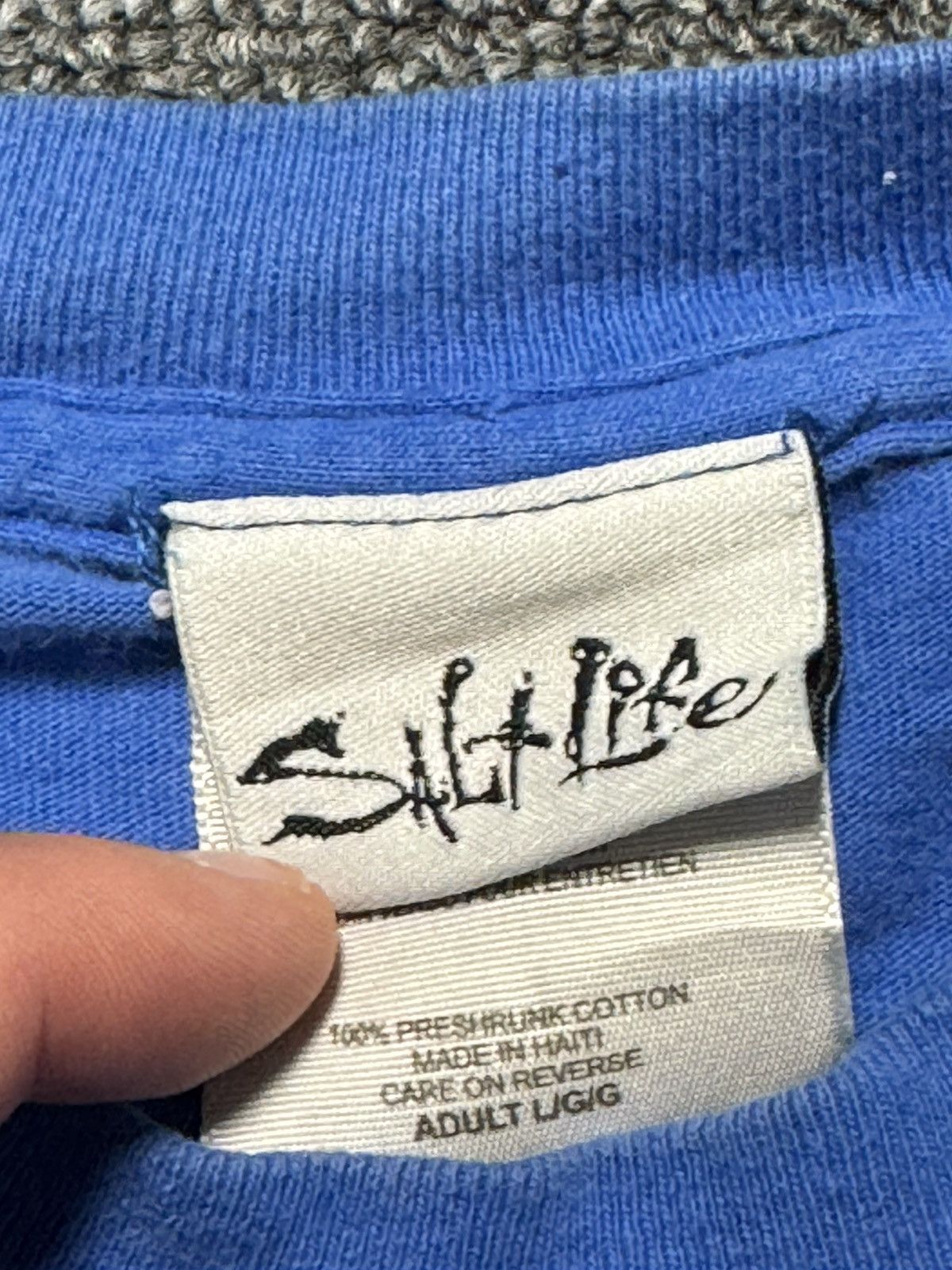 Grailed Salt Life T-Shirt Men's Large Blue Pocket Tee Graphic Print Size US L / EU 52-54 / 3 - 5 Thumbnail