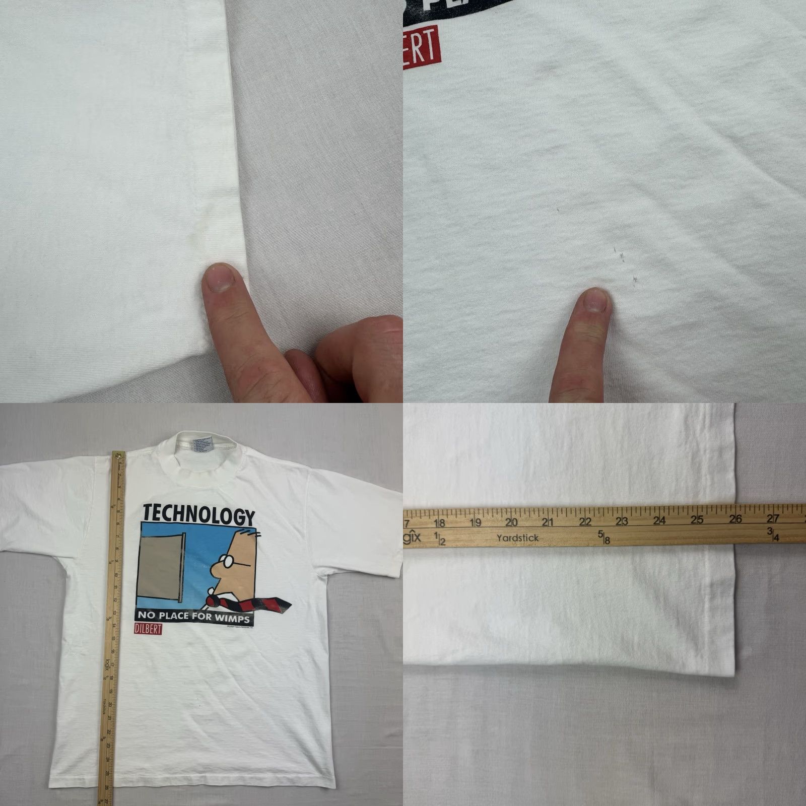 Vintage VINTAGE All Sport Dilbert Funny Graphic T-Shirt Adult Large White 90s Mens Size US L / EU 52-54 / 3 - 8 Thumbnail