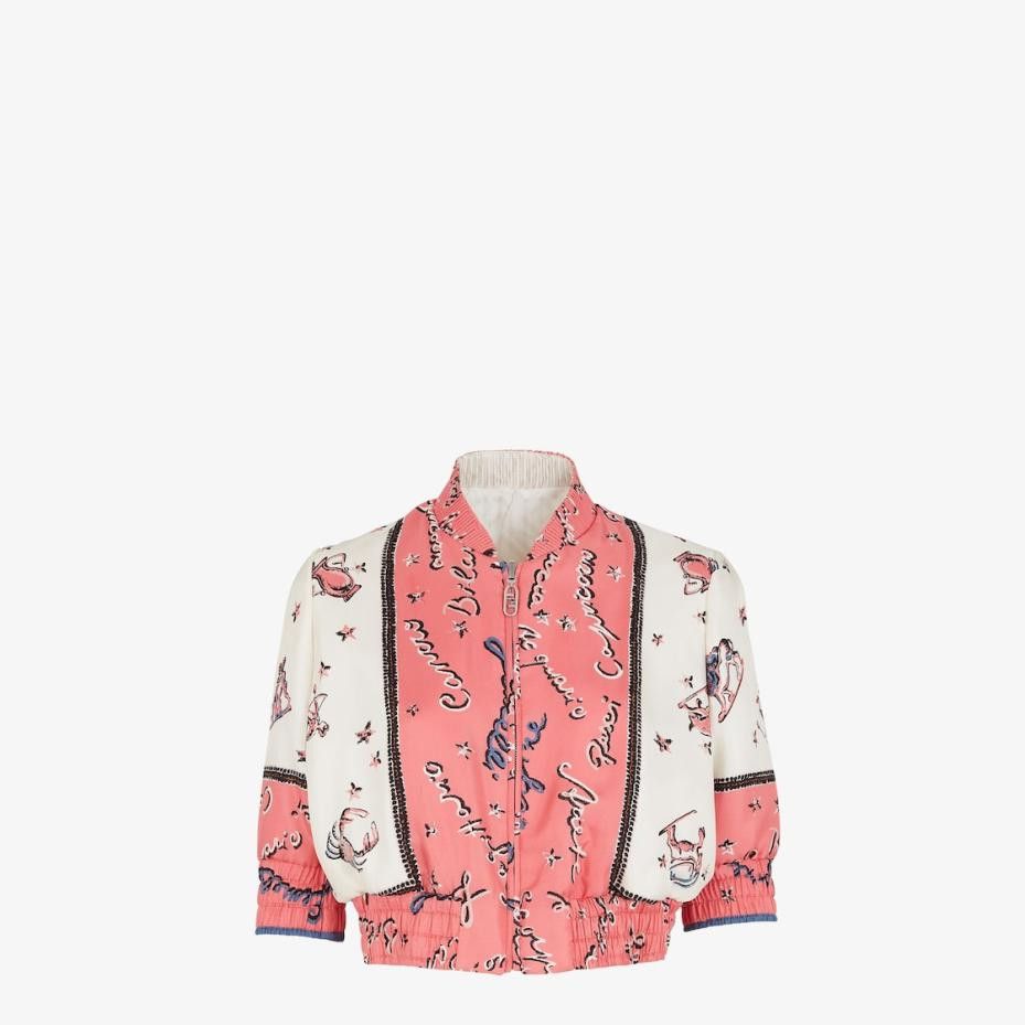 Fendi o1loc1c0824 Bomber Jacket in Multicolor Size M / US 6-8 / IT 42-44 - 1 Thumbnail