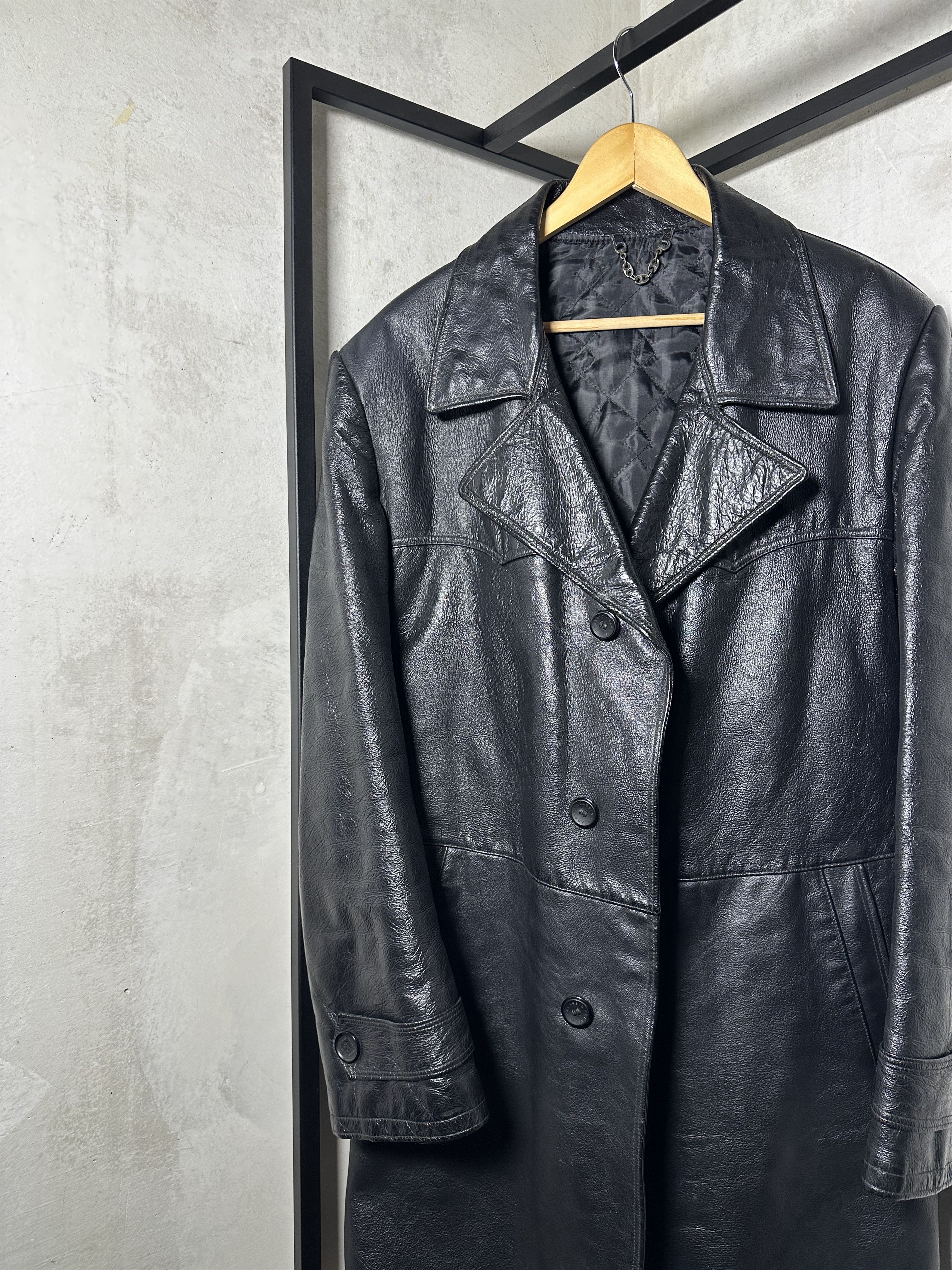 Genuine Leather Vintage Calfskin Leather Brown Coat Size US L / EU 52-54 / 3 - 5 Thumbnail