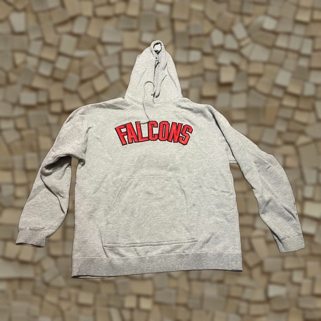Reebok Reebok Hoodie Mens Large Gray Pullover Falcons Drawstring NFL Shirt Size US L / EU 52-54 / 3 - 1 Thumbnail