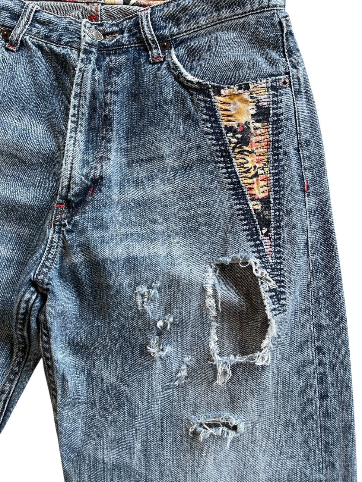 Vintage Japanese Distressed Vintage Denim Size US 30 / EU 46 - 7 Thumbnail