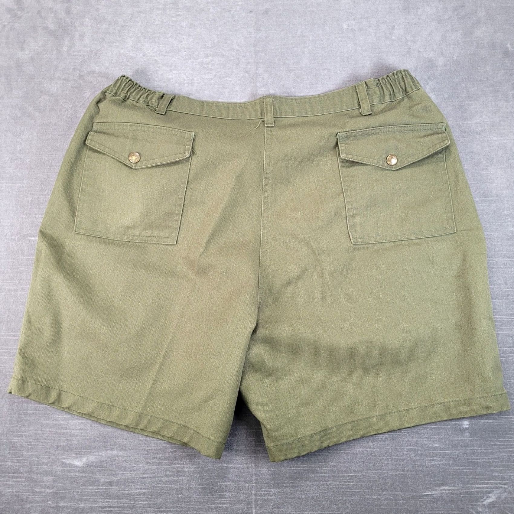 Vintage VINTAGE Boy Scouts of America BSA Mens Olive Green Canvas Uniform Shorts Size 40 Size US 40 / EU 56 - 3 Thumbnail