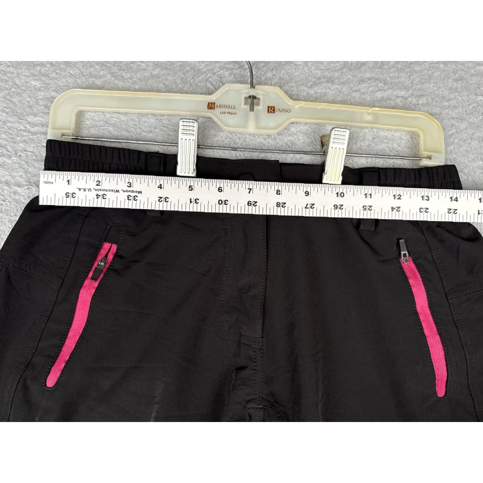 Vintage Friessel Shorts Women S Black Zip Pockets Quick Dry Stretch Polyester Hiking Activewear Summer Mens? Womens Size 28" / US 6 / IT 42 - 7 Thumbnail