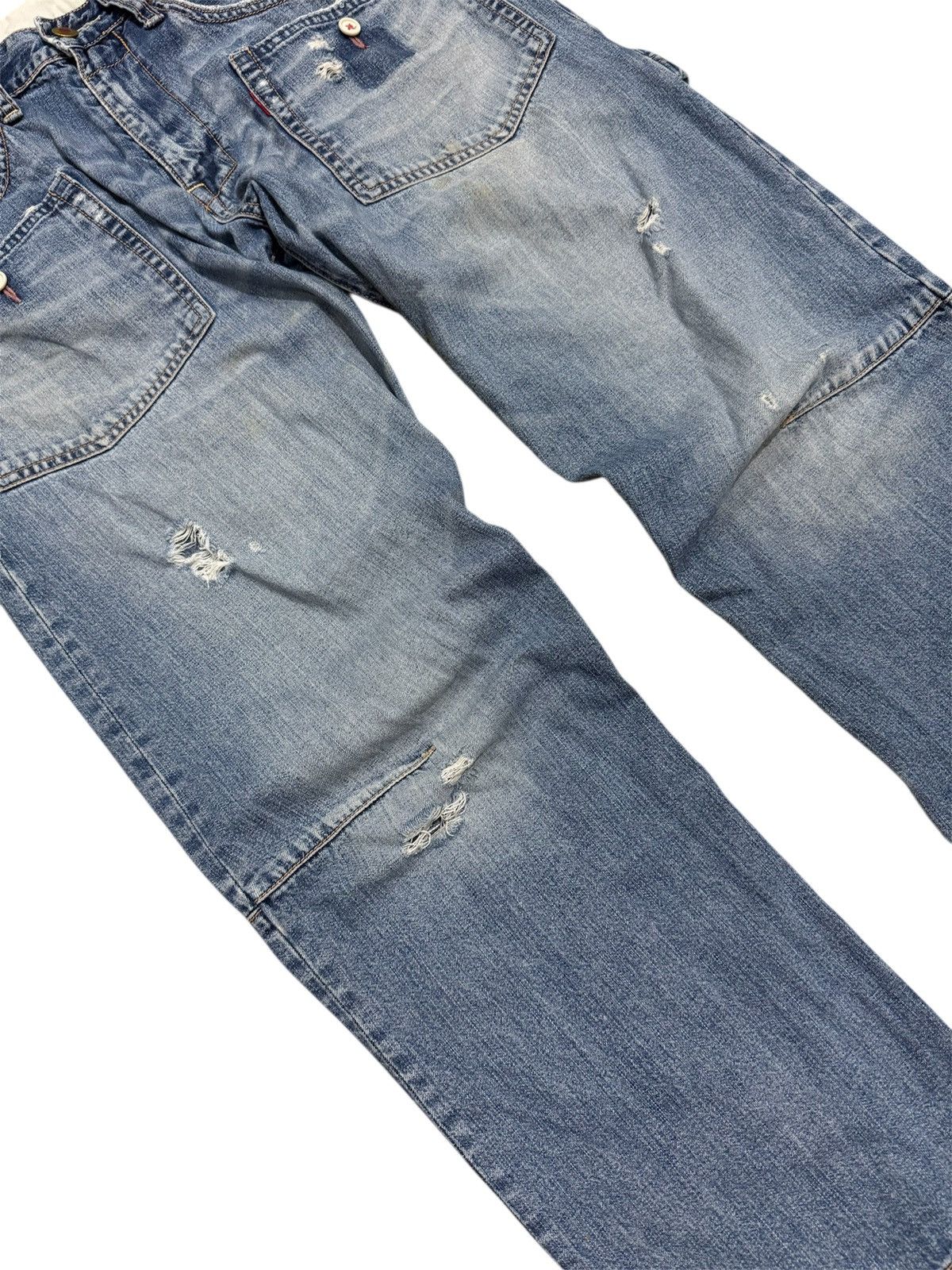 Hysteric Glamour RNA SLANG DISTRESSED CARPANTER JEANS Size US 31 - 4 Thumbnail
