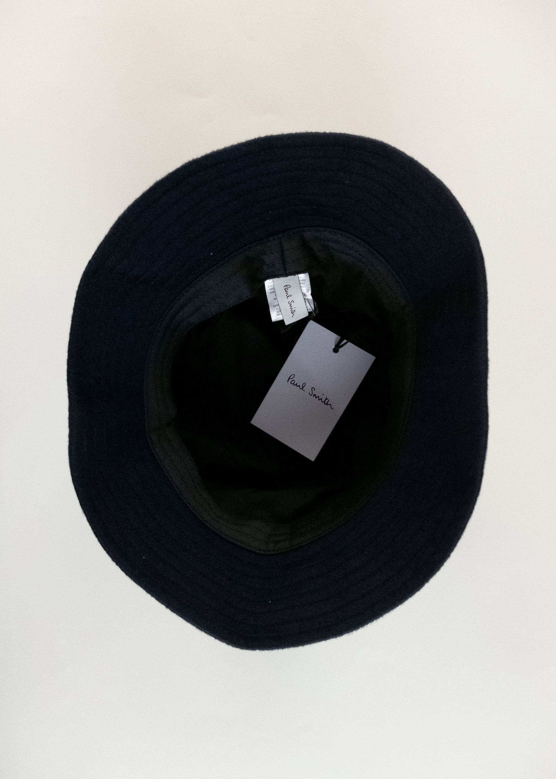 Paul Smith PAUL SMITH navy blue cashmere wool stripe bucket hat Medium Size ONE SIZE - 7 Thumbnail