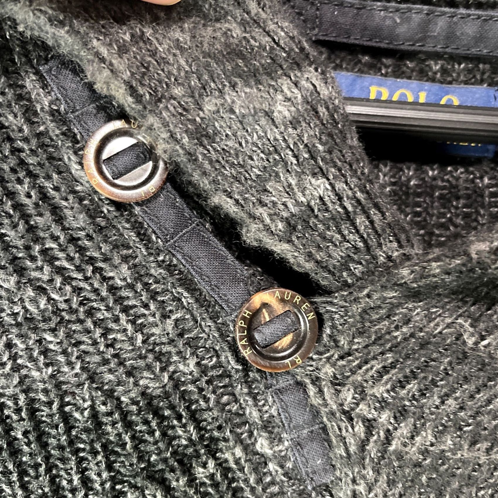 Polo Ralph Lauren Polo Ralph Lauren Sweater Mens Small Shawl Collar Fisherman Button Knit Adult Size US S / EU 44-46 / 1 - 6 Thumbnail