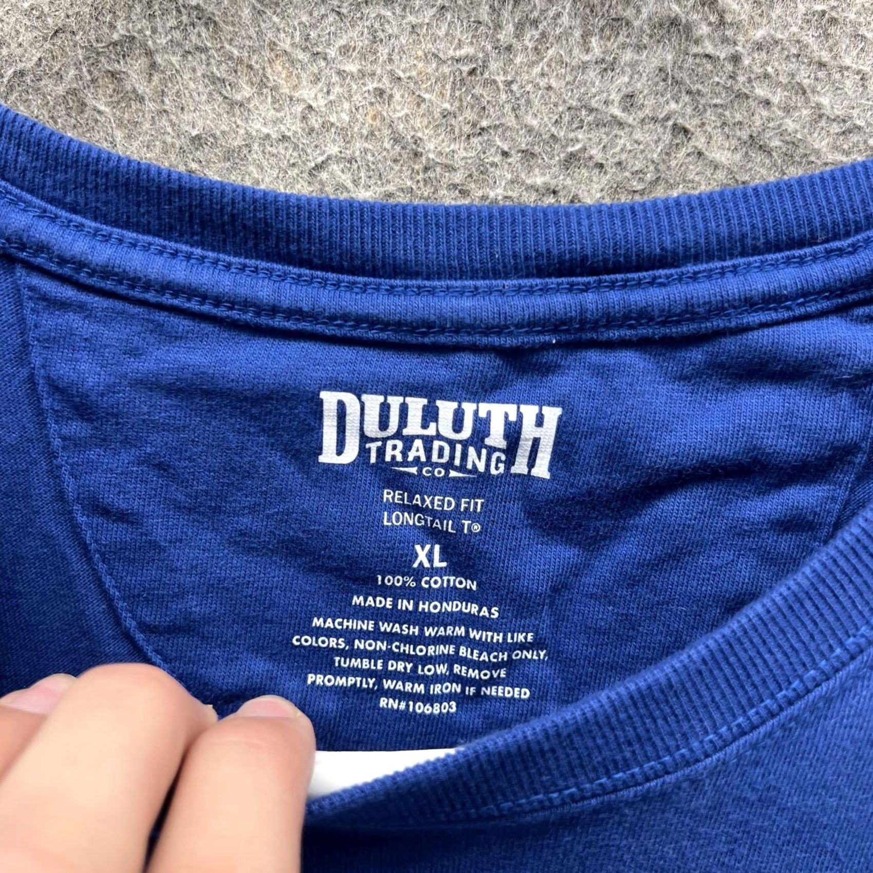 Duluth Trading Company Duluth Trading Co Shirt Mens XL Blue Longtail T Pocket Tee Relaxed Fit Workwear Size US XL / EU 56 / 4 - 2 Thumbnail